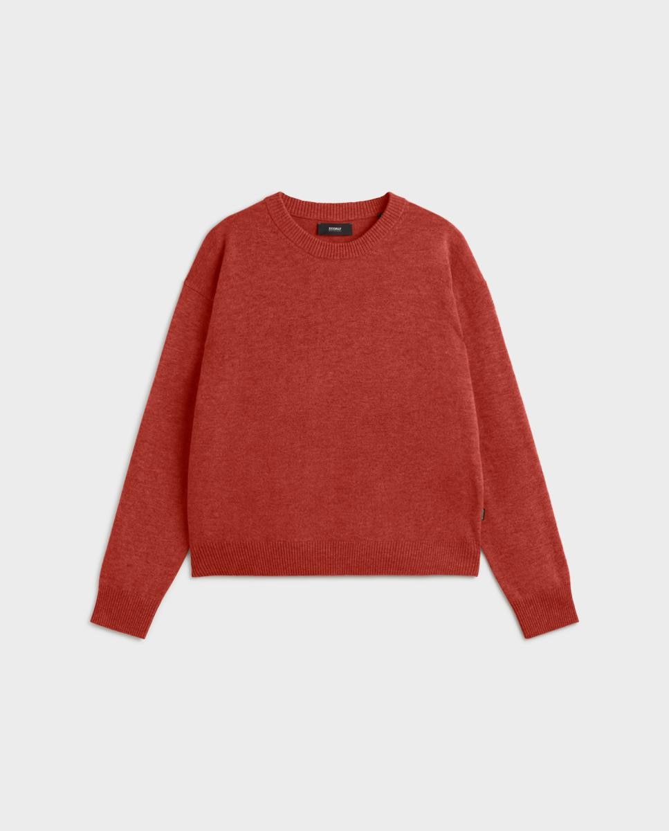 Imagen 4 de Jersey de mujer, con cuello redondo. - Ecoalf - Naranja Naranja