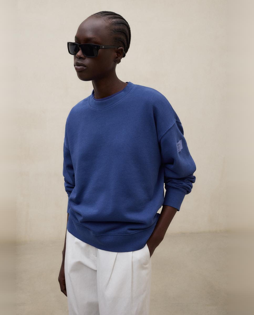 Imagem 0 de Sweatshirt com Corte Folgado e Decote Redondo