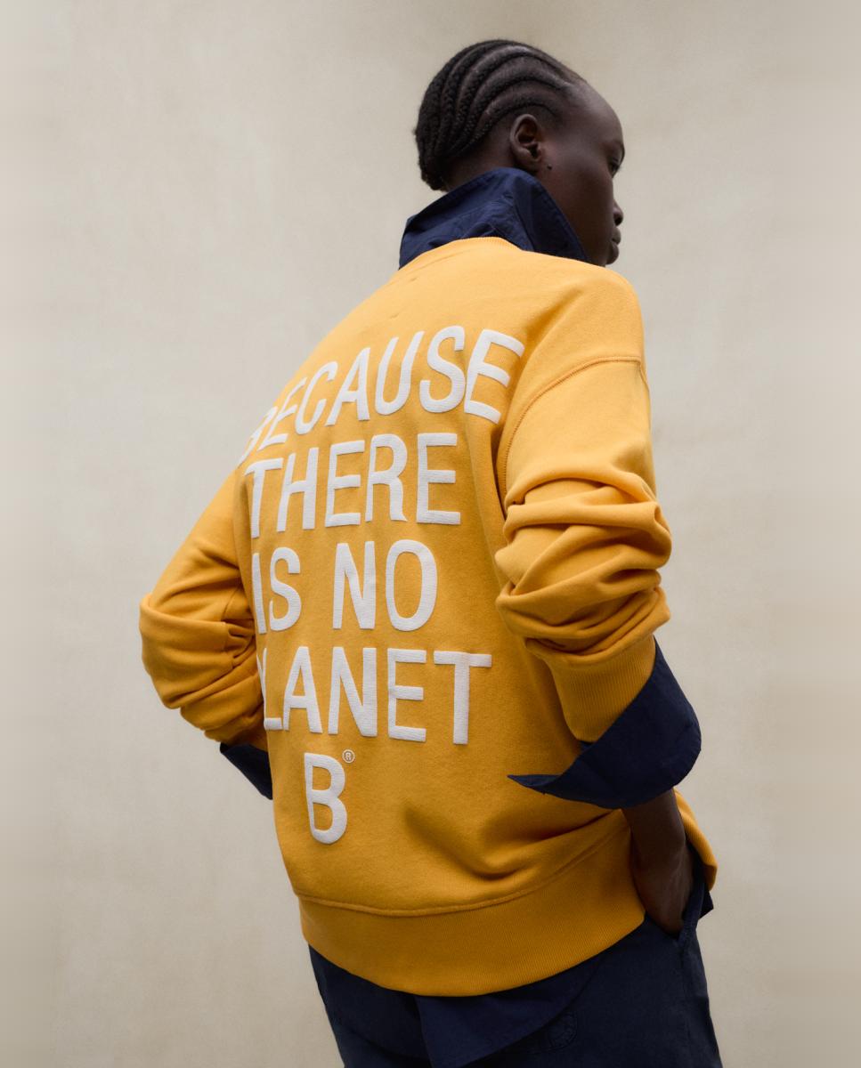 Sweatshirt com Decote Redondo Laranja-2