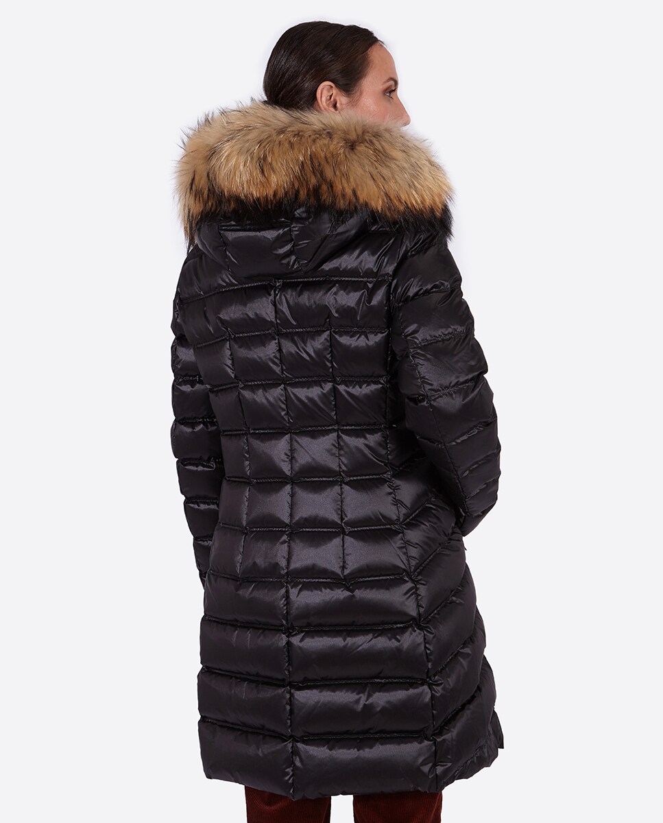 Blusão Acolchoado Cintado Preto-2