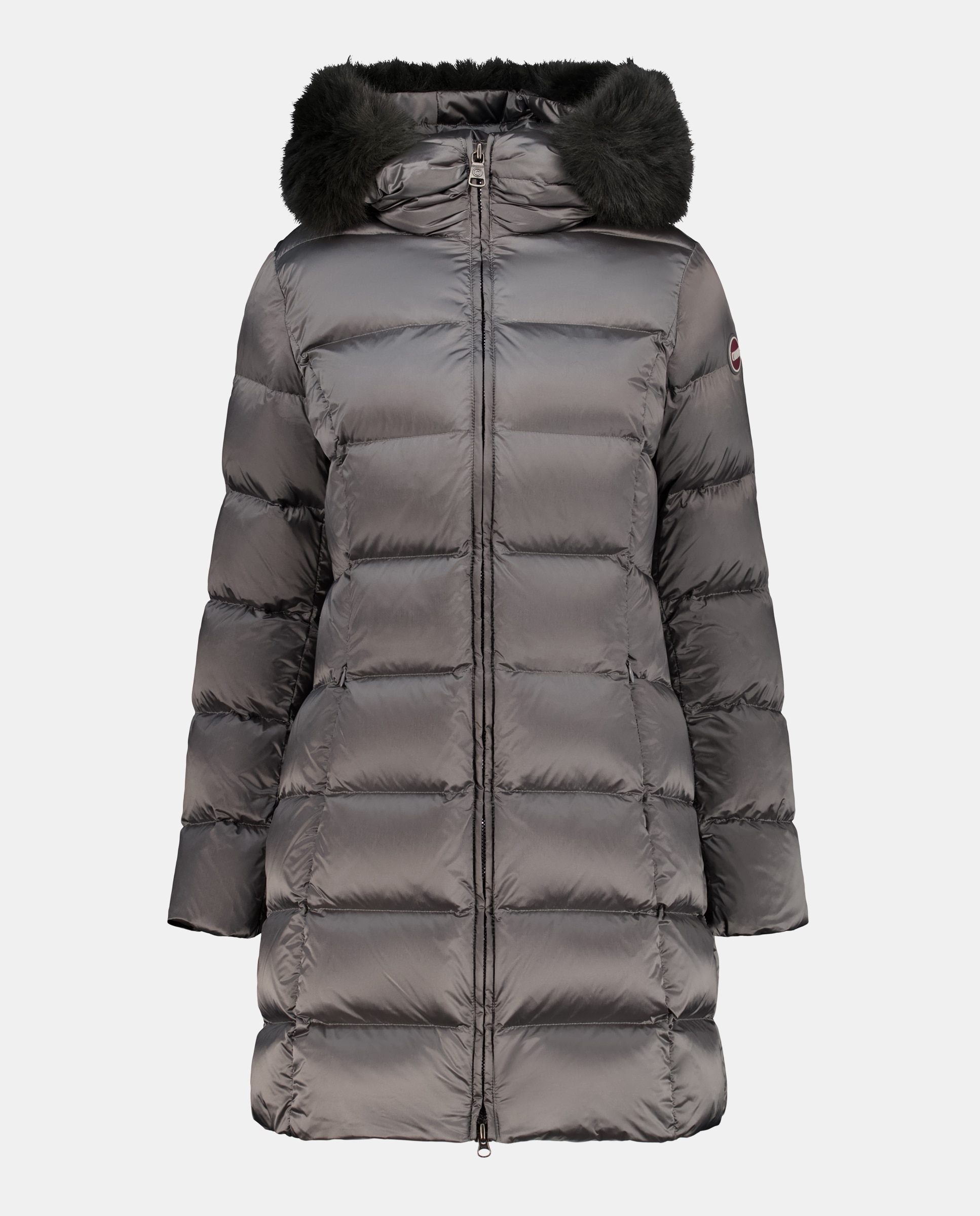 Imagem 0 de Sobretudo 3/4 de Penugem com Capuz e Pelo Sintético