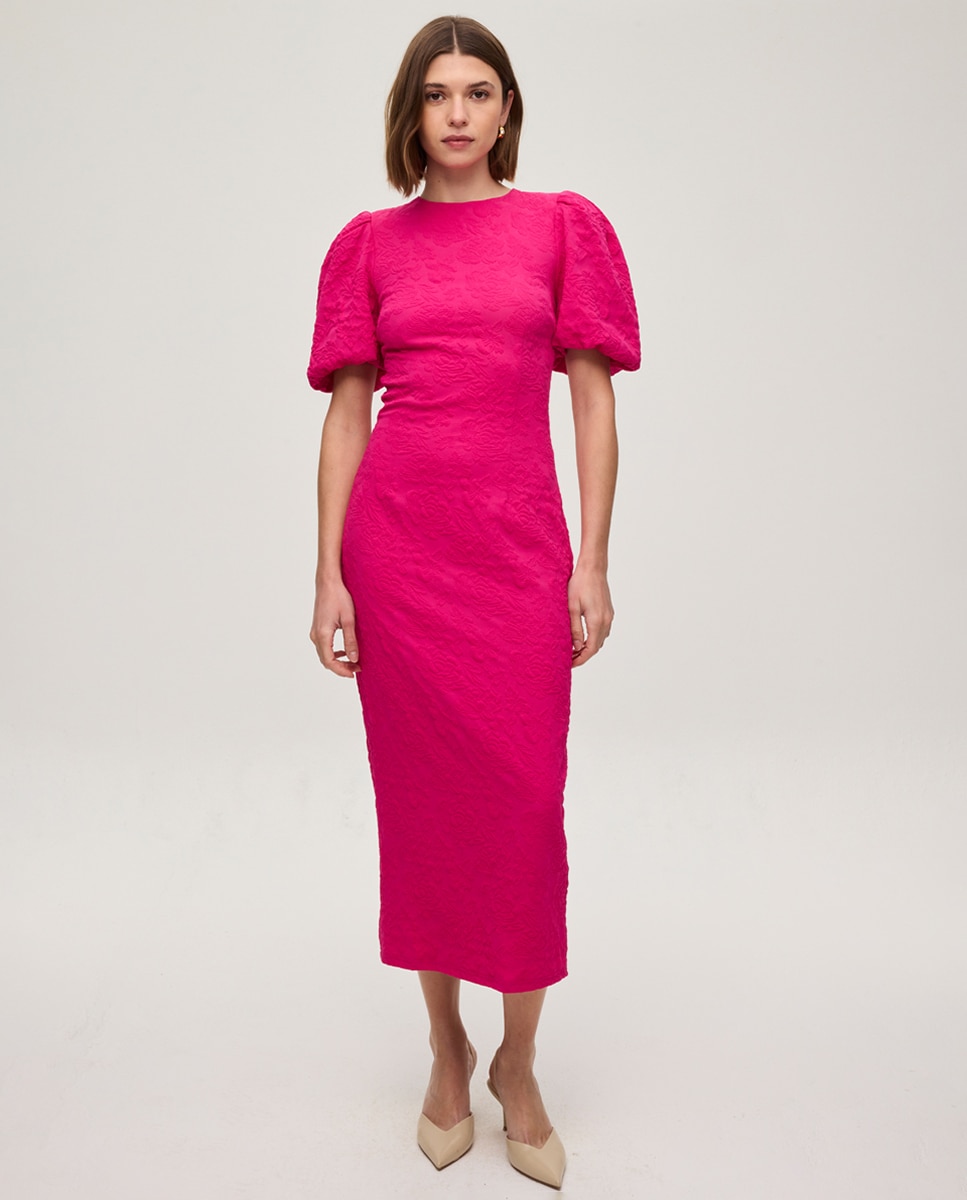 Imagem 0 de Vestido Midi com Decote nas Costas