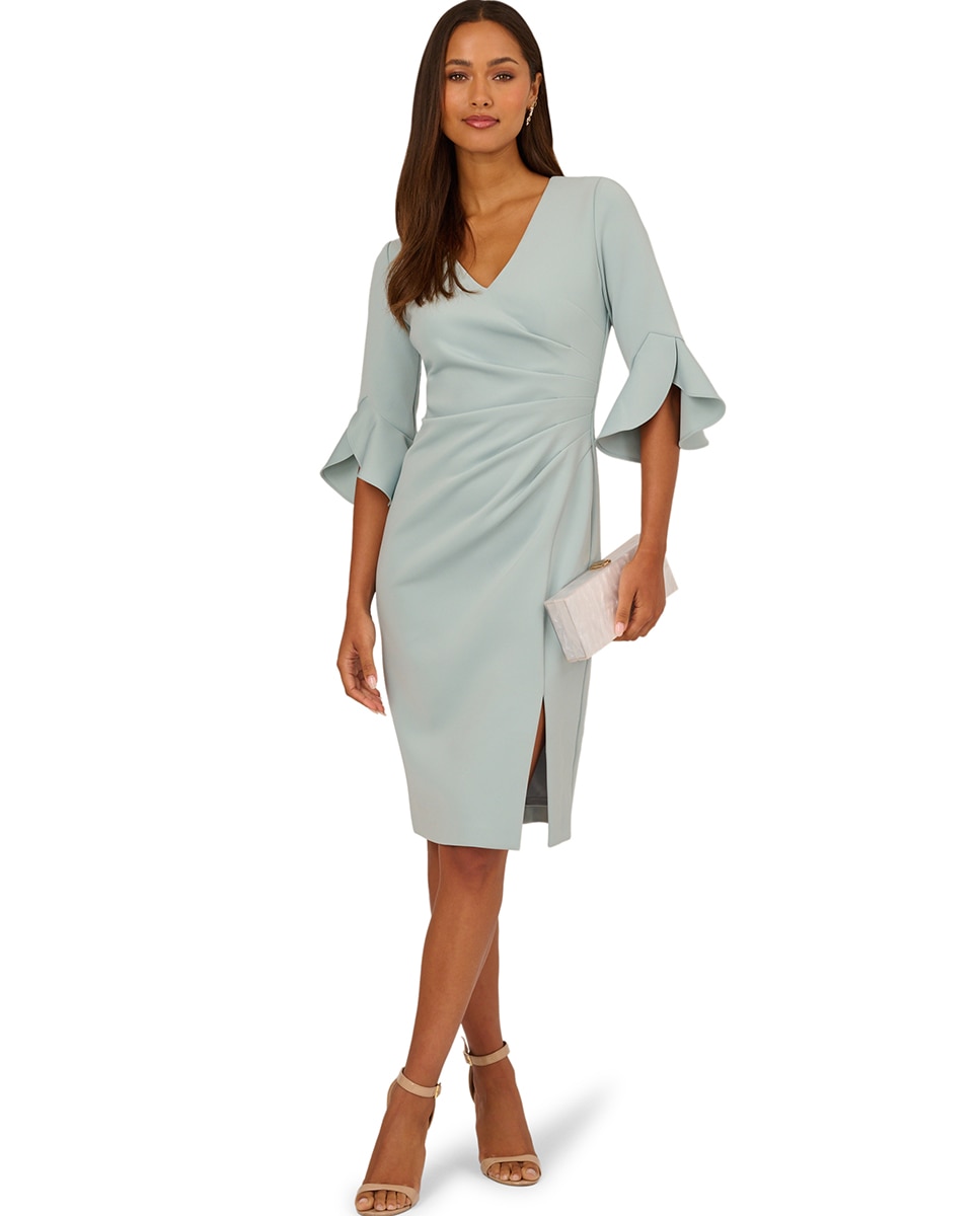 Imagem 0 de Vestido Midi Envolvente Sintético de Mergulho