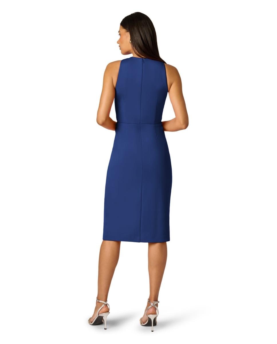 Vestido Midi sem Mangas Azul-marinho-2