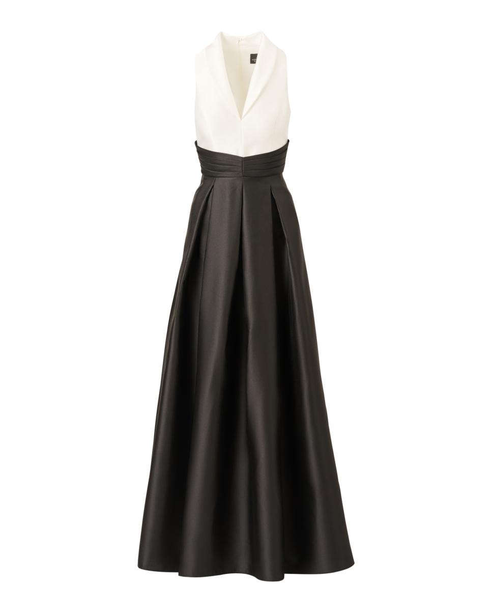Vestido Mikado Preto-5