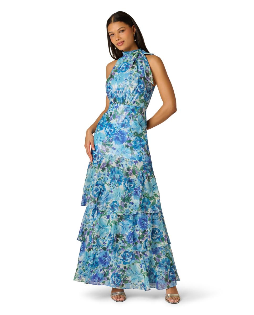 Imagem 0 de Vestido de Chiffon Envernizado