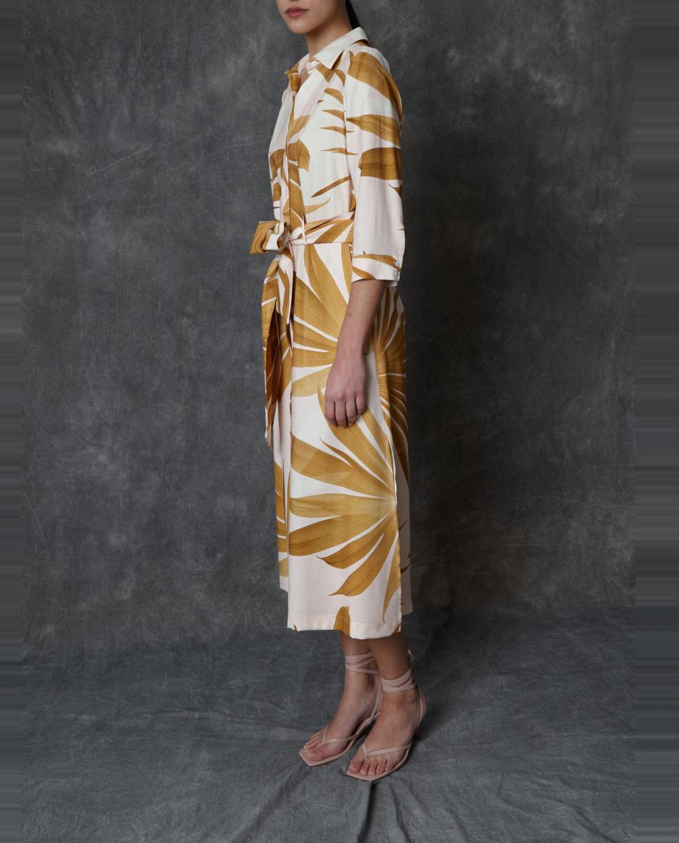 Vestido Comprido Estampado Multicolor-5