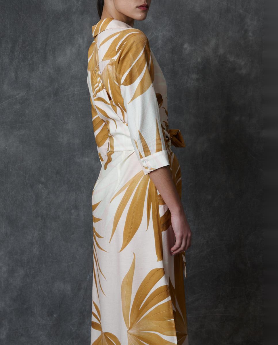 Vestido Comprido Estampado Multicolor-6