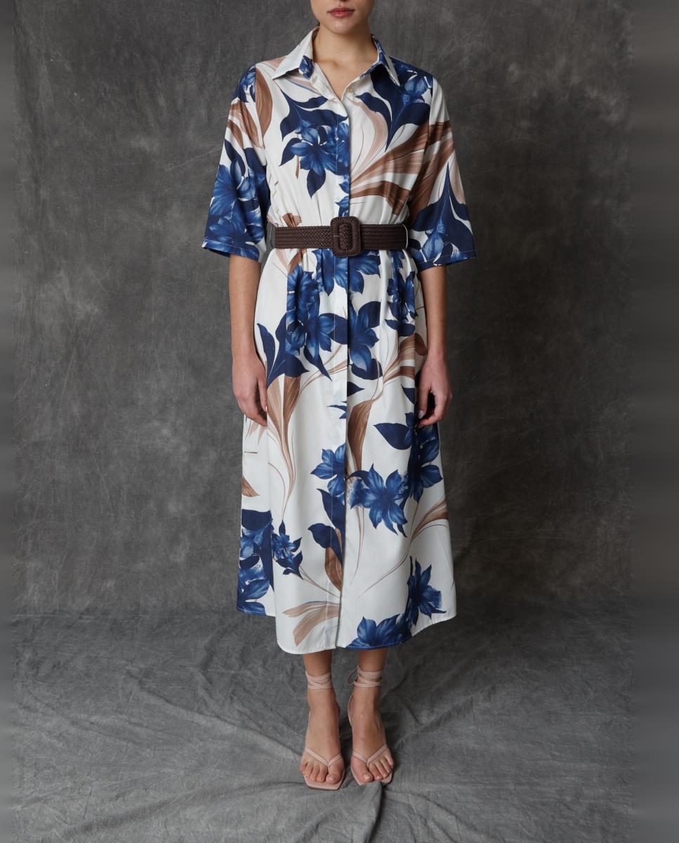 Vestido Comprido Estampado Multicolor-2