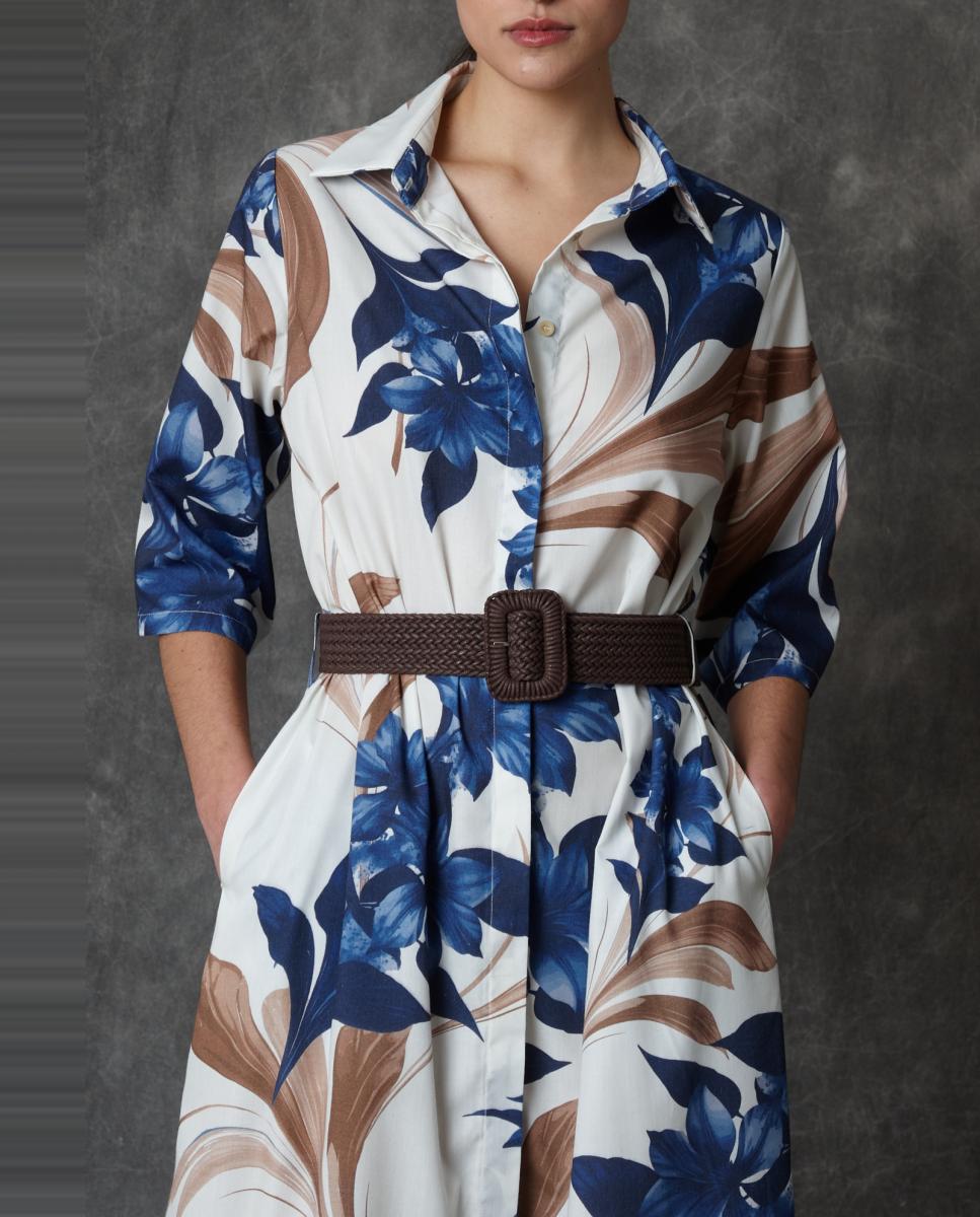 Vestido Comprido Estampado Multicolor-5
