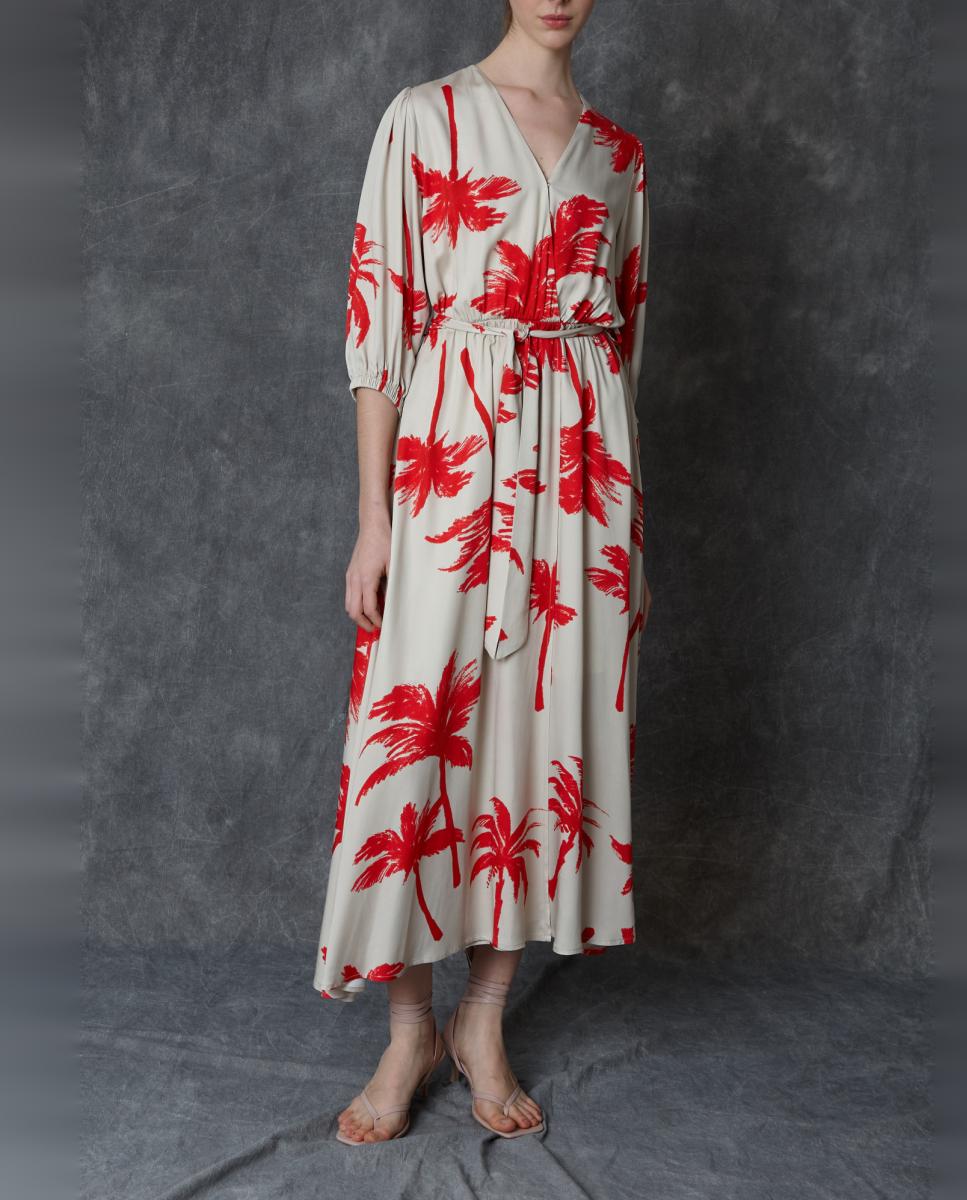 Imagem 0 de Vestido midi estampado
