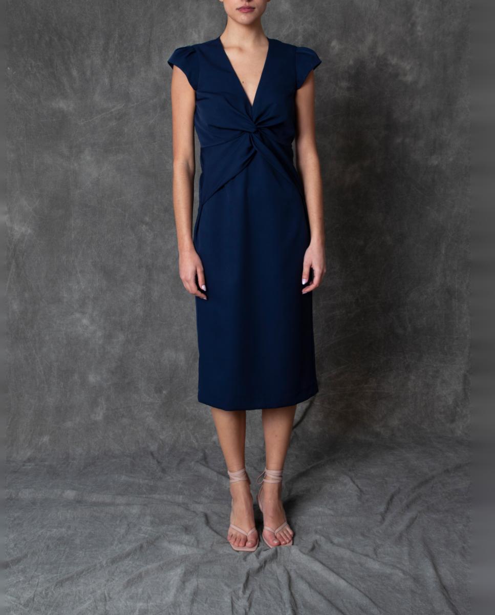 Roberto Torretta - Vestido midi liso.