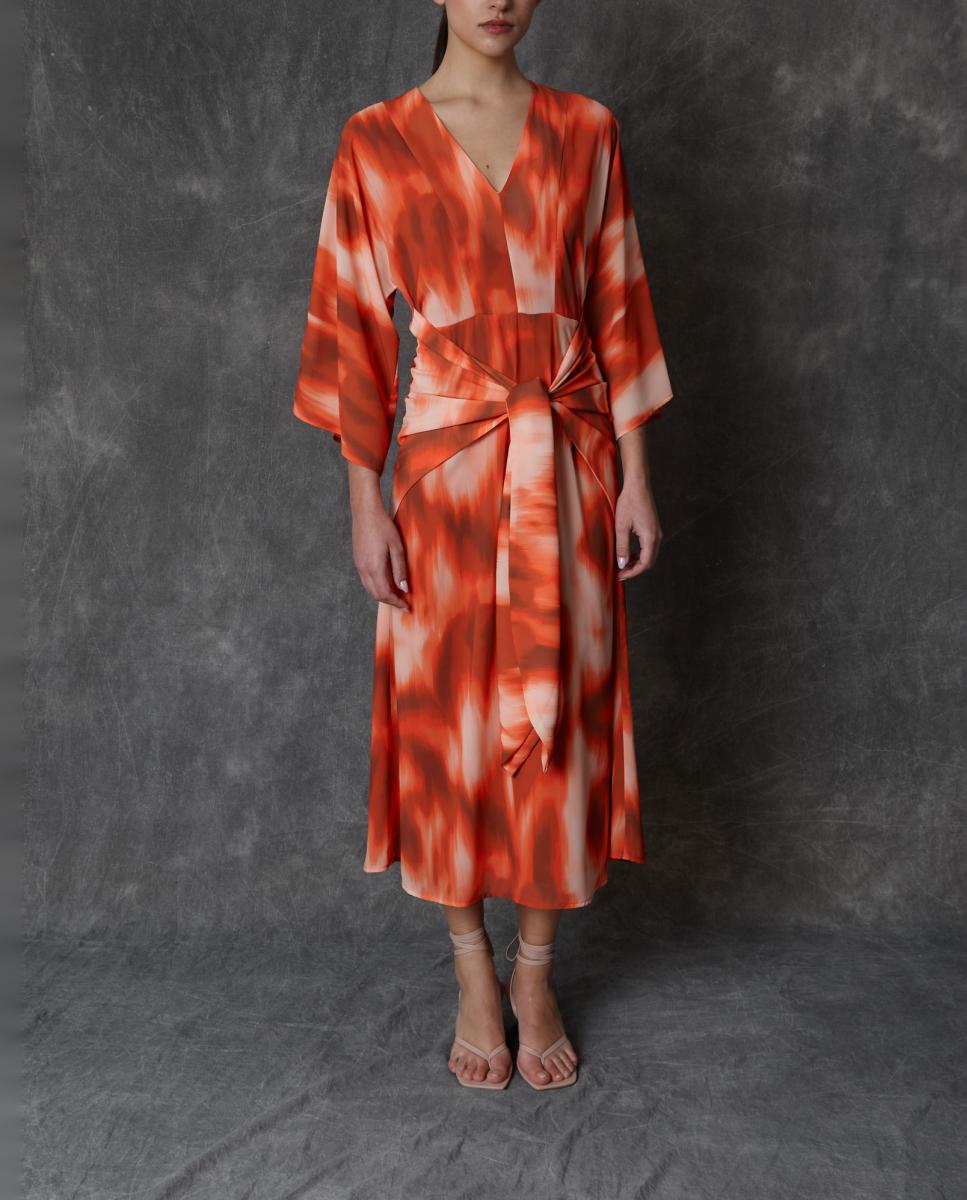 Imagem 0 de Vestido comprido estampado
