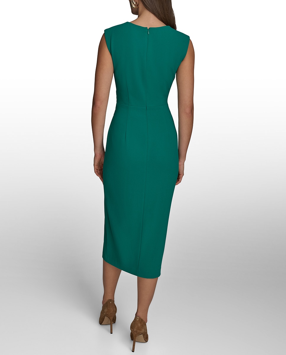 Vestido midi sem mangas Esmeralda-2