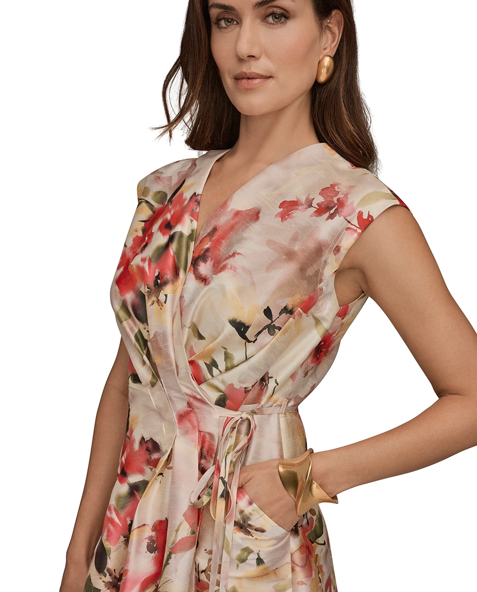 Vestido Fluido Cruzado Multicolor-6
