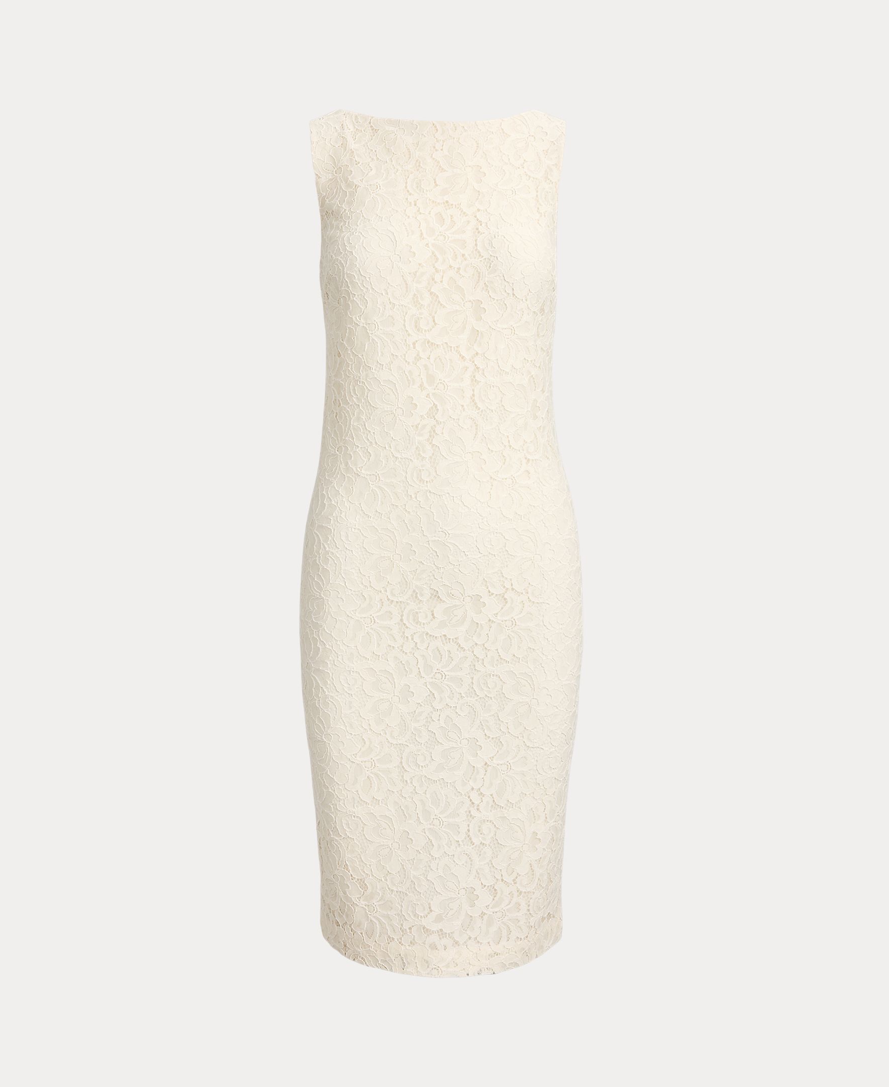 Vestido de Cocktail Curto sem Mangas Creme-6