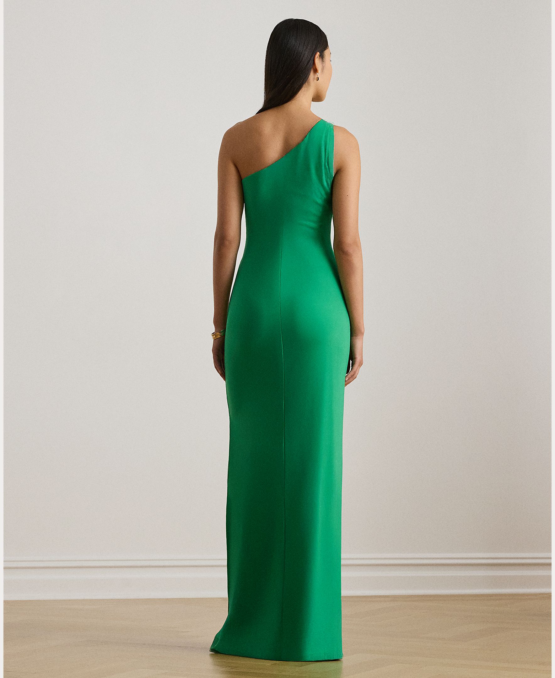 Vestido comprido assimétrico Esmeralda-2