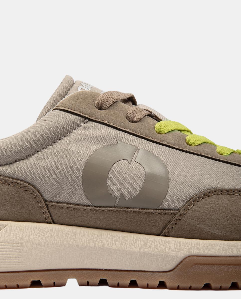 Zapatillas deportivas de mujer con cierre de cordones y refuerzo en talón - Ecoalf - Gris claro Gris claro-4