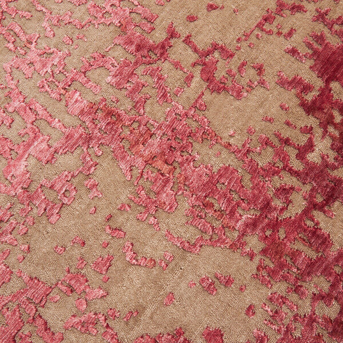 Tapete Feito à Mão Nepal Vermelho-3