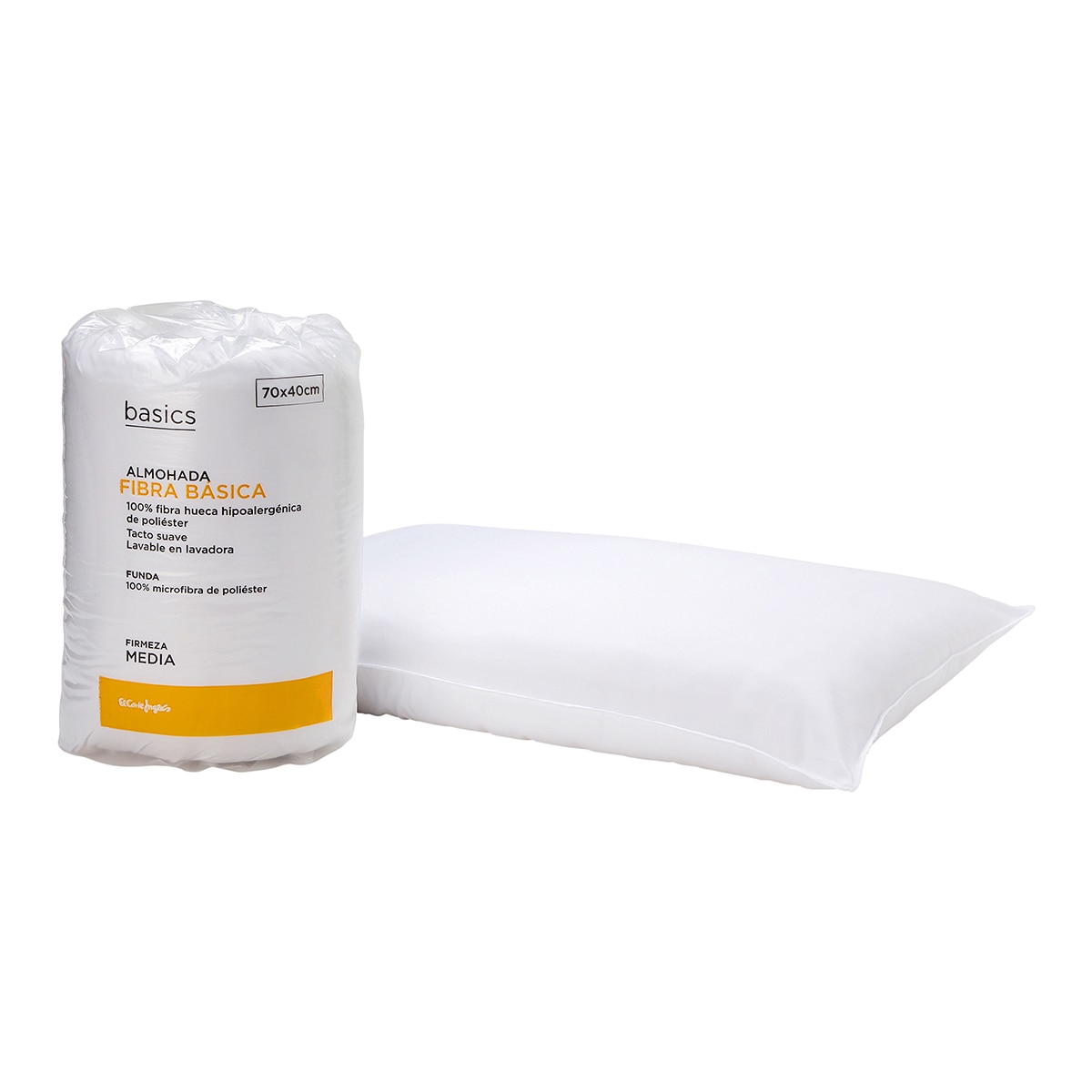 Almohada Fibra Basica Basics El Corte Inglés Blanco-2