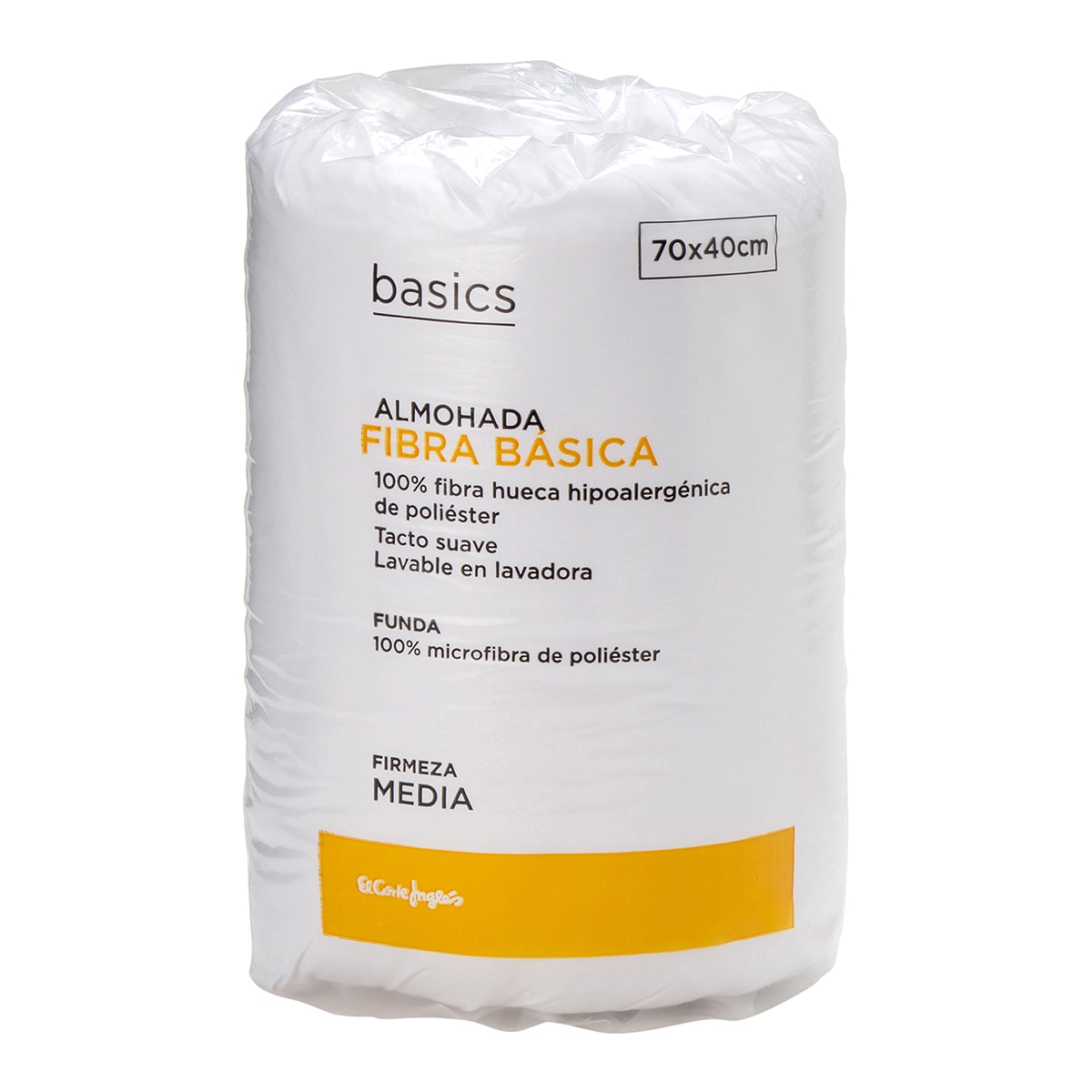 Almohada Fibra Basica Basics El Corte Inglés Blanco-3