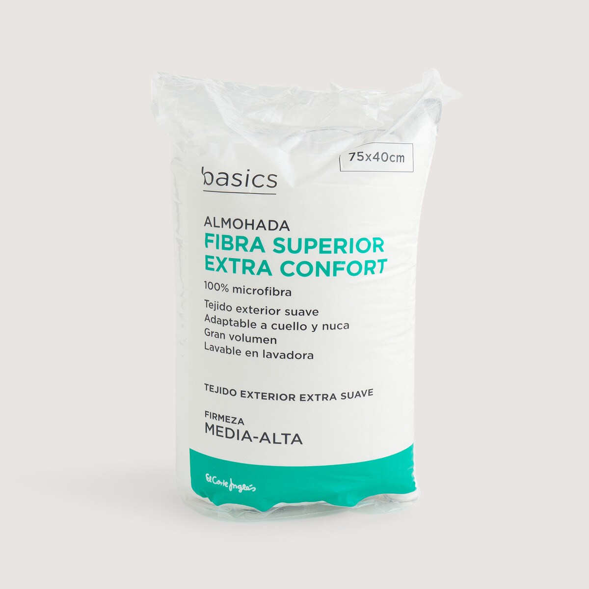 Almofada de Fibra Superior Extra Confort Branco-4