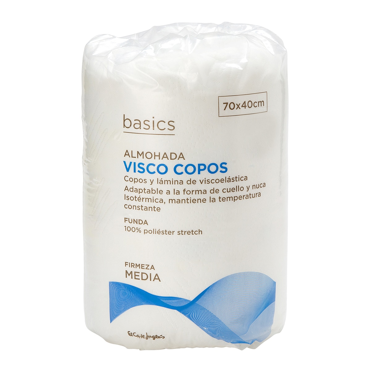 Almohada Visco Copos Basics El Corte Inglés Blanco-3