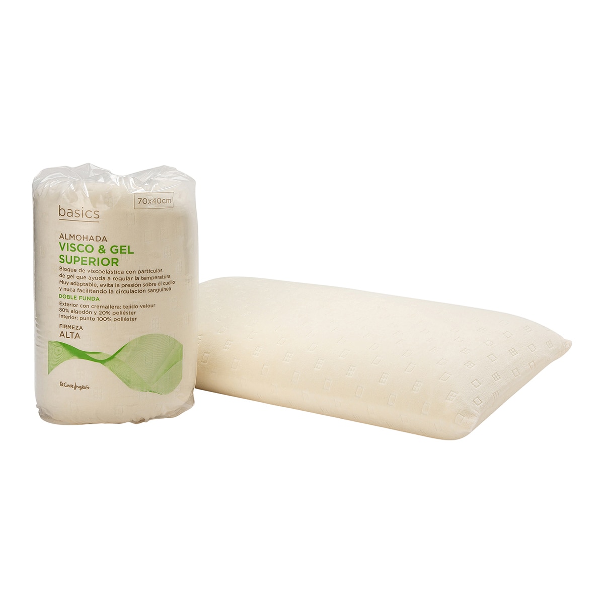 Almofada de Visco Gel Superior Branco-2