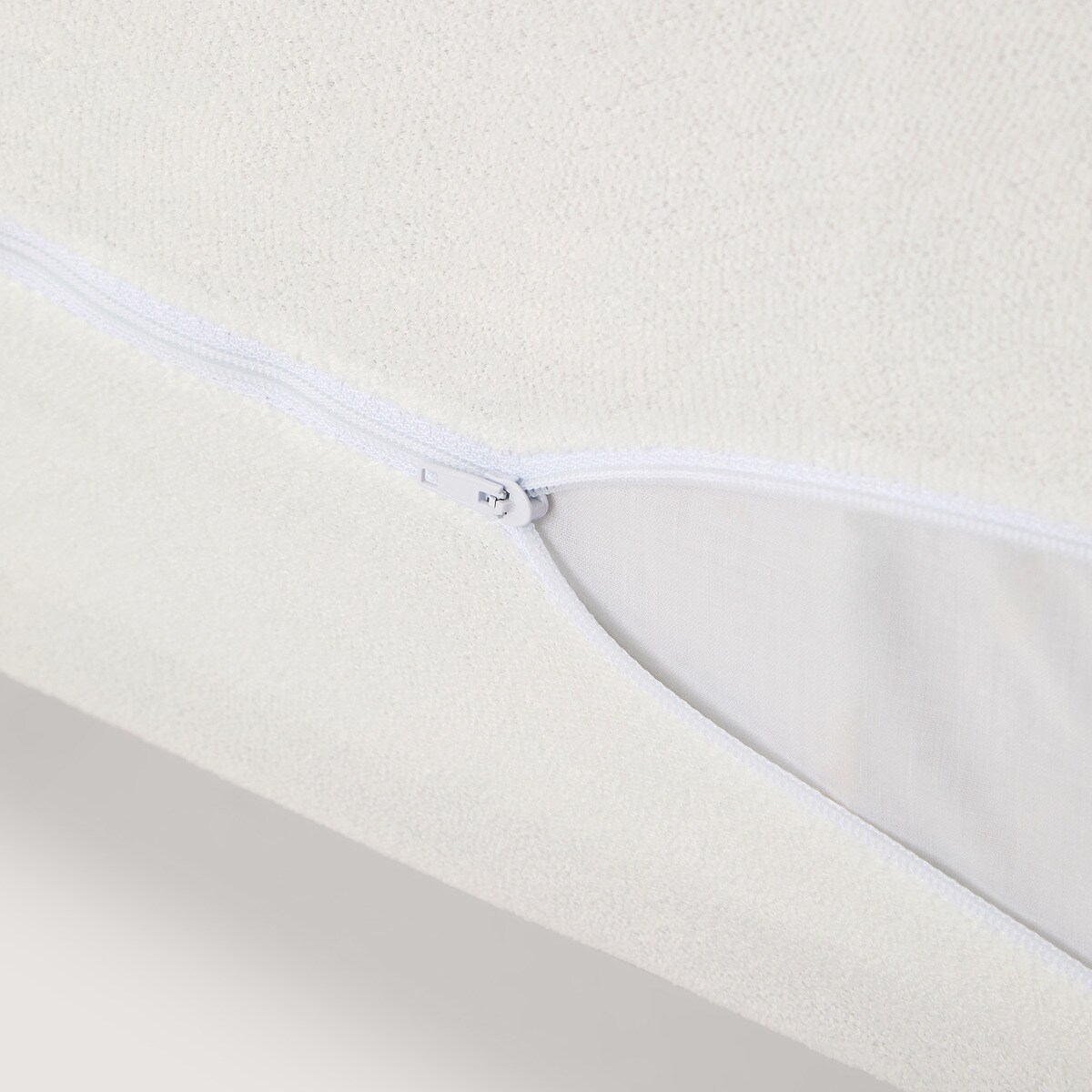 Capa de Colchão em Tecido Turco de Microfibra Branco-2