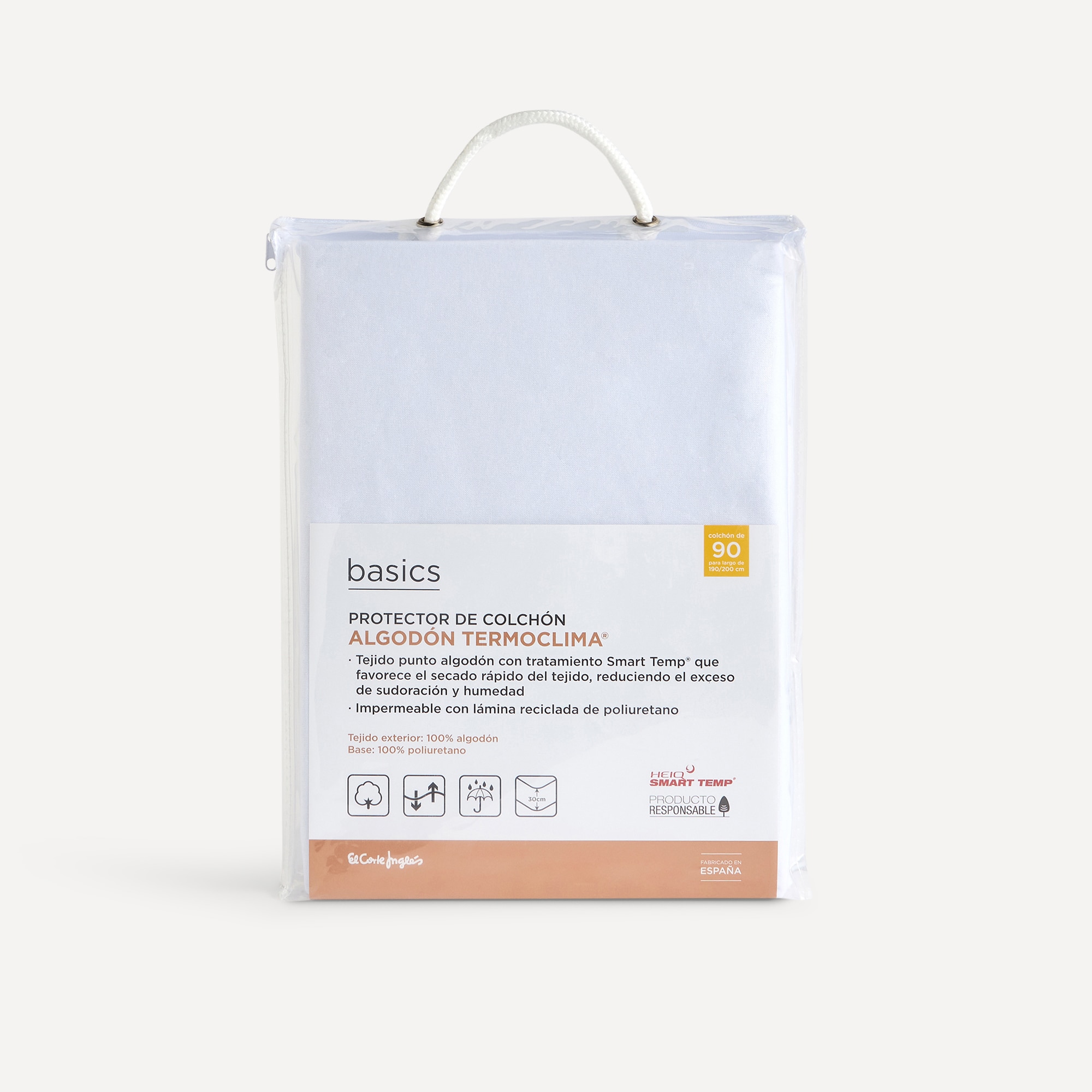 Protetor de Colchão Termo Clima Basics Branco-3