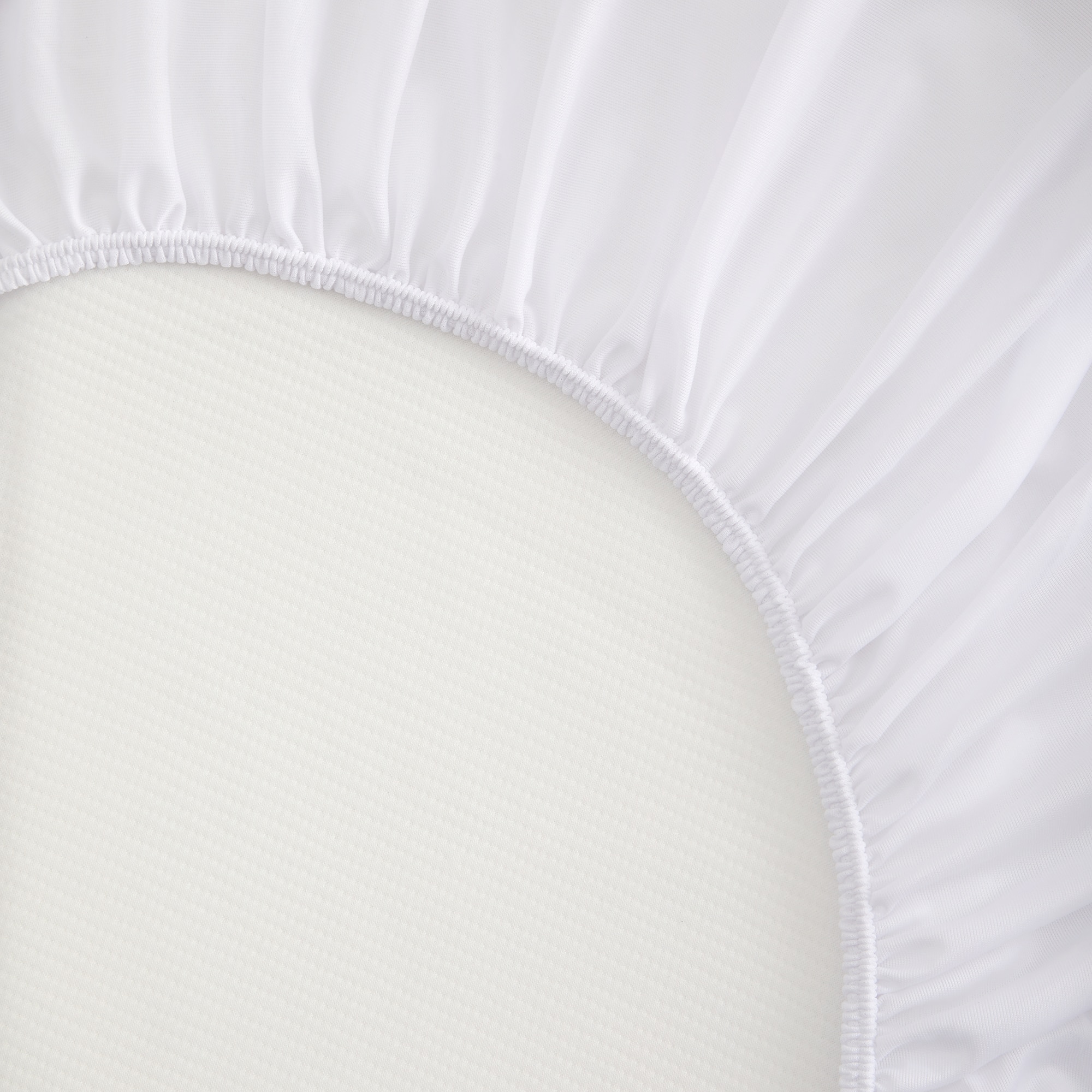 Protector de colchón Poliéster Stretch Basics El Corte Inglés Blanco-2