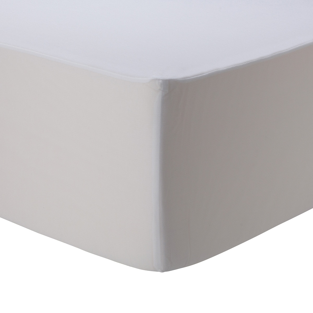 Protector de colchón Punto Bambú Impermeable Basics El Corte Inglés Blanco-1