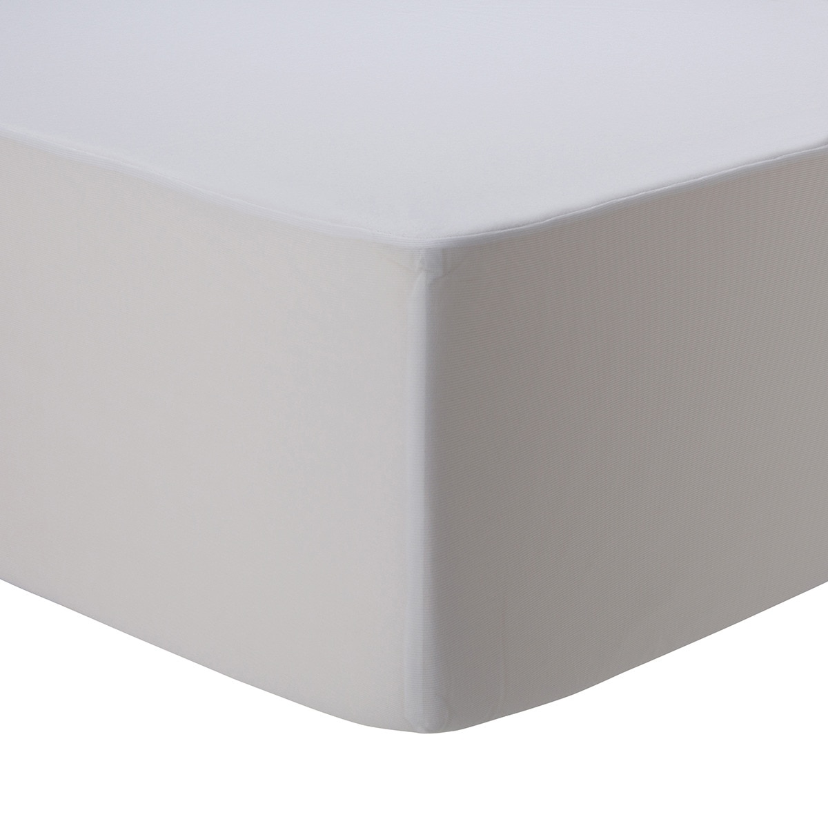 Protector de colchón Punto Algodón Impermeable Basics El Corte Inglés Blanco-1