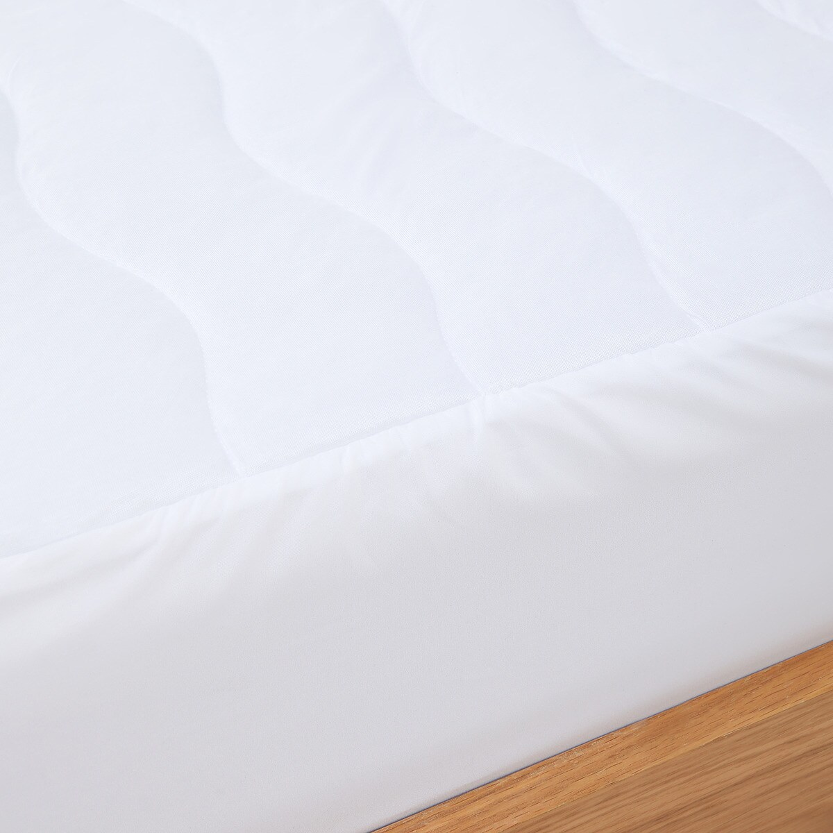 Protetor acolchoado em Tencel Basics El Corte Inglés Branco-2