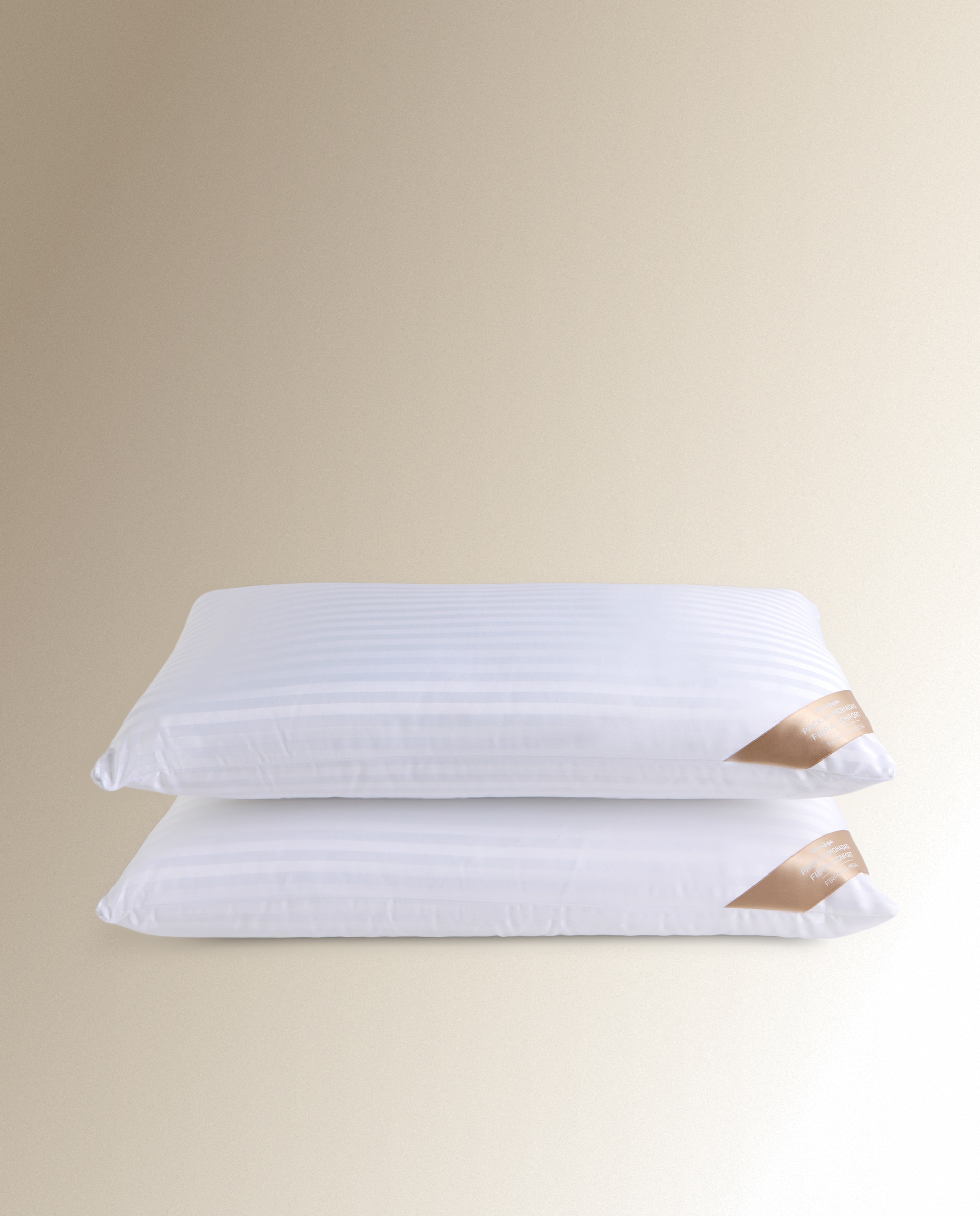 Imagen 1 de Pack de 2 almohadas de fibra firmeza media Blanco
