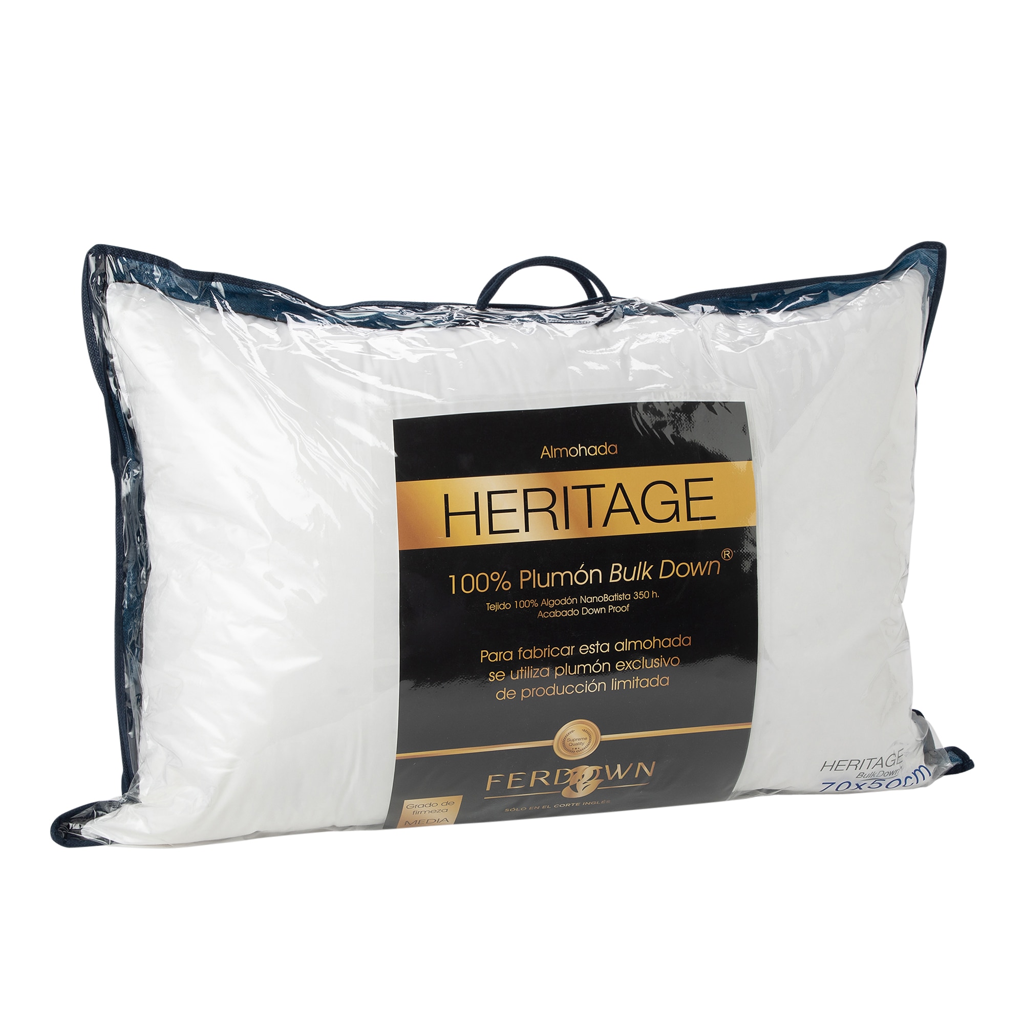 Almofada de penugem Heritage Branco-2