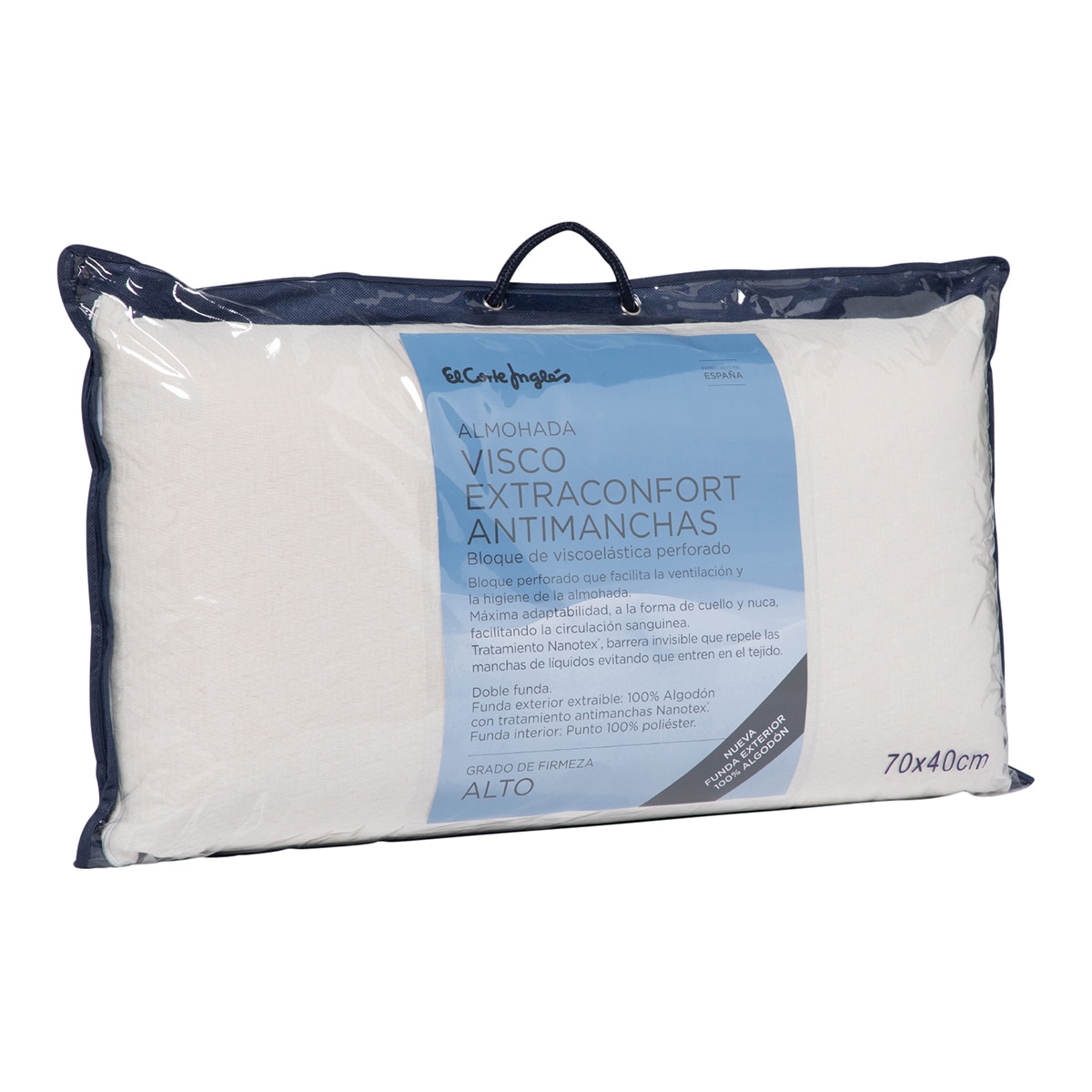 Almofada viscoelástica antimanchas Branco-3