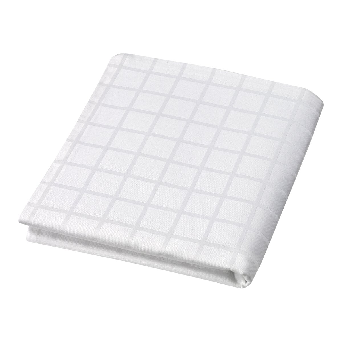 Capa Protetora de Almofada em Algodão Clássico Jacquard Branco-2