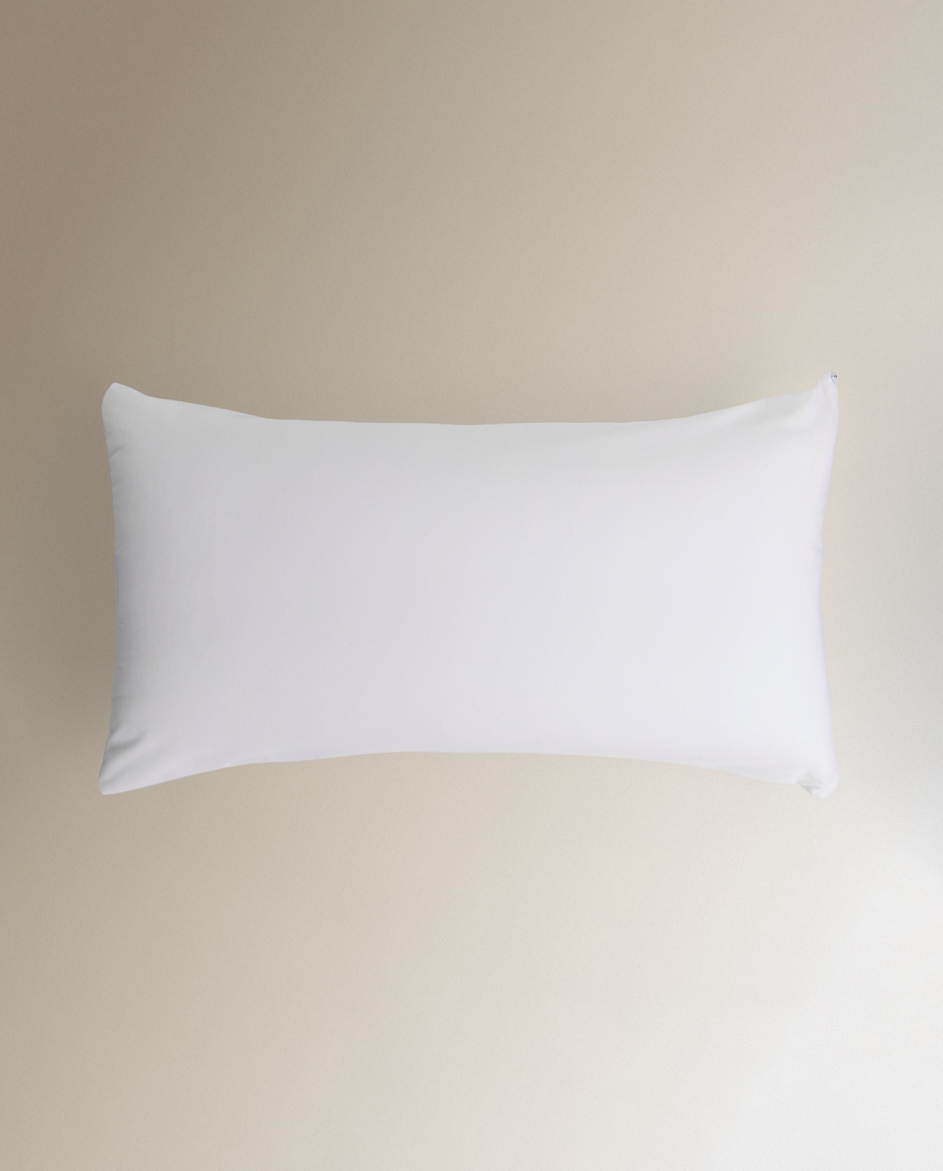 Funda protectora de almohada algodón Antialérgenos - Blanco 40 x 150 cm Blanco-1