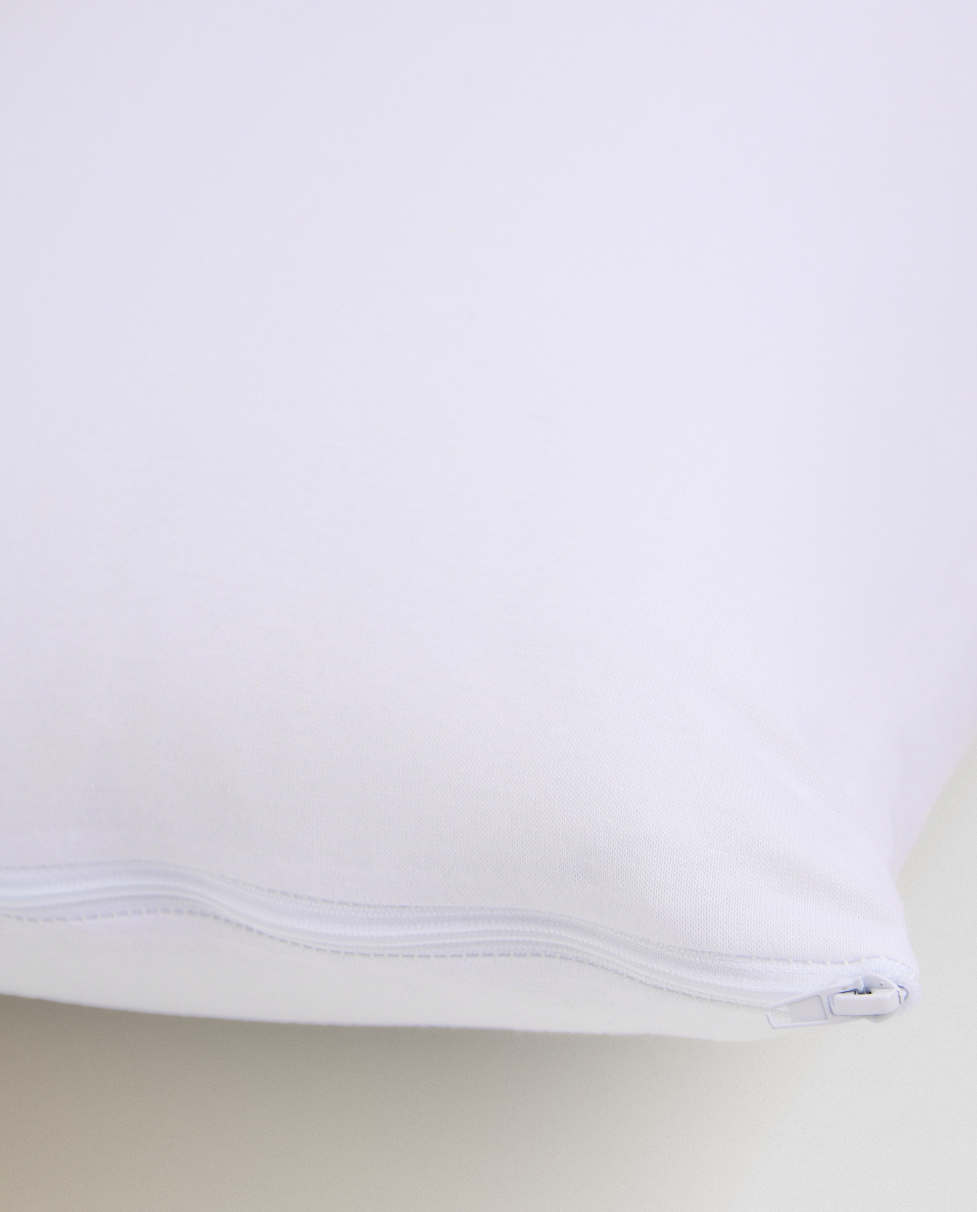Funda protectora de almohada algodón Antialérgenos - Blanco 40 x 150 cm Blanco-3