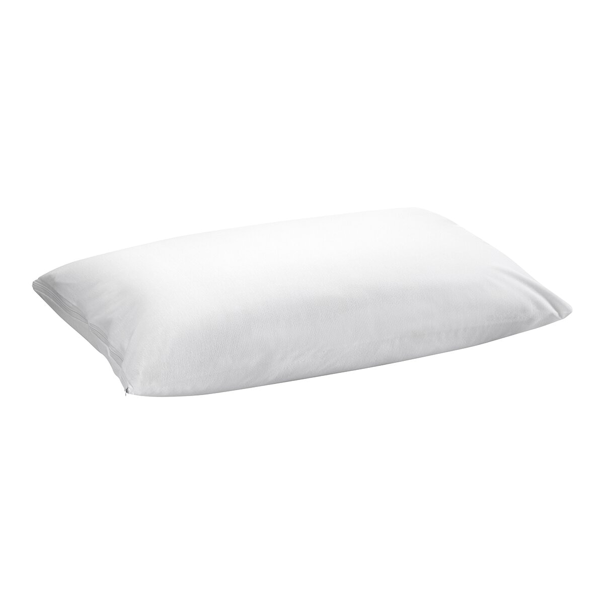 Capa Protetora de Almofada Bambu Suave Impermeável Branco-1