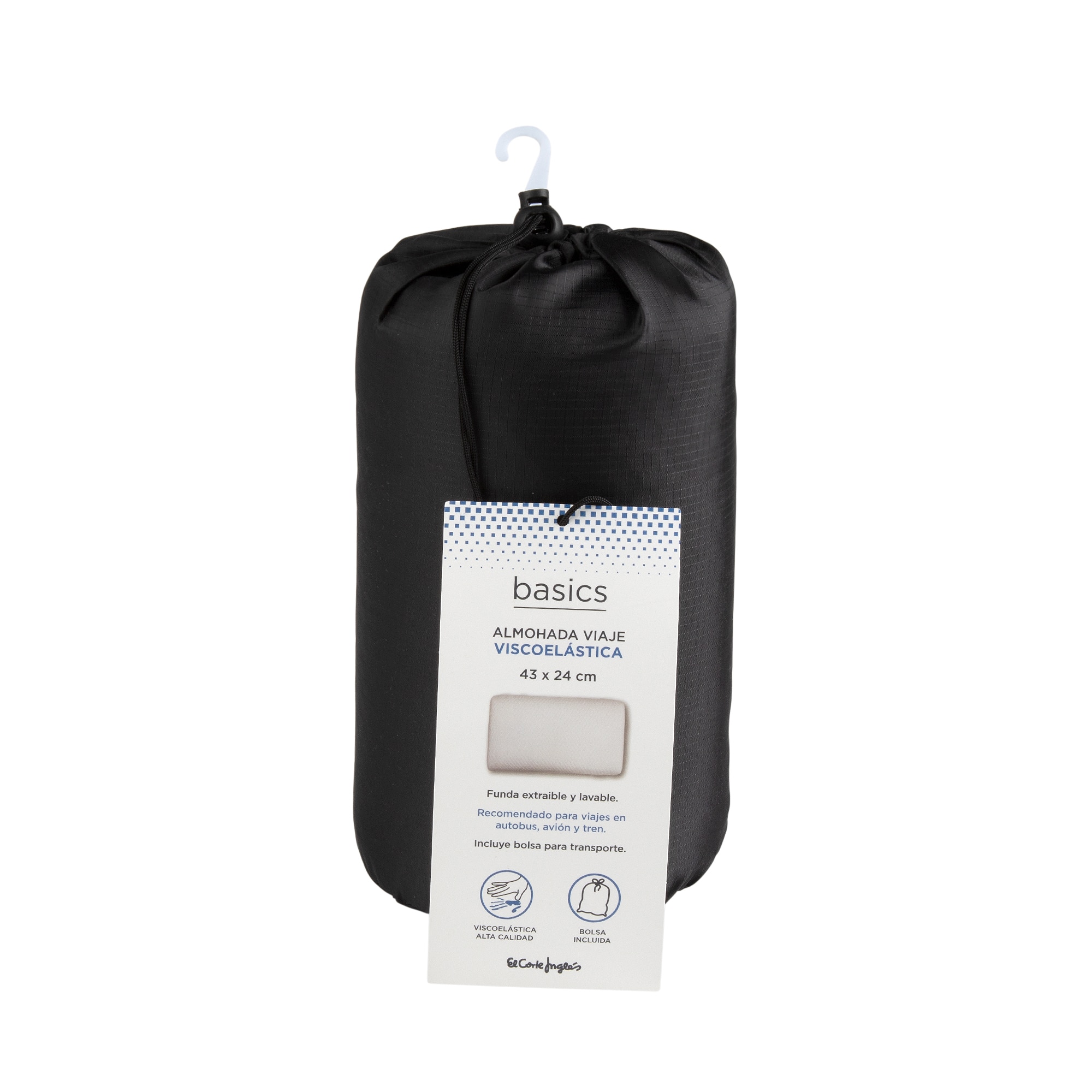 Almohada de viaje Travel Pillow Basics El Corte Inglés Blanco-4