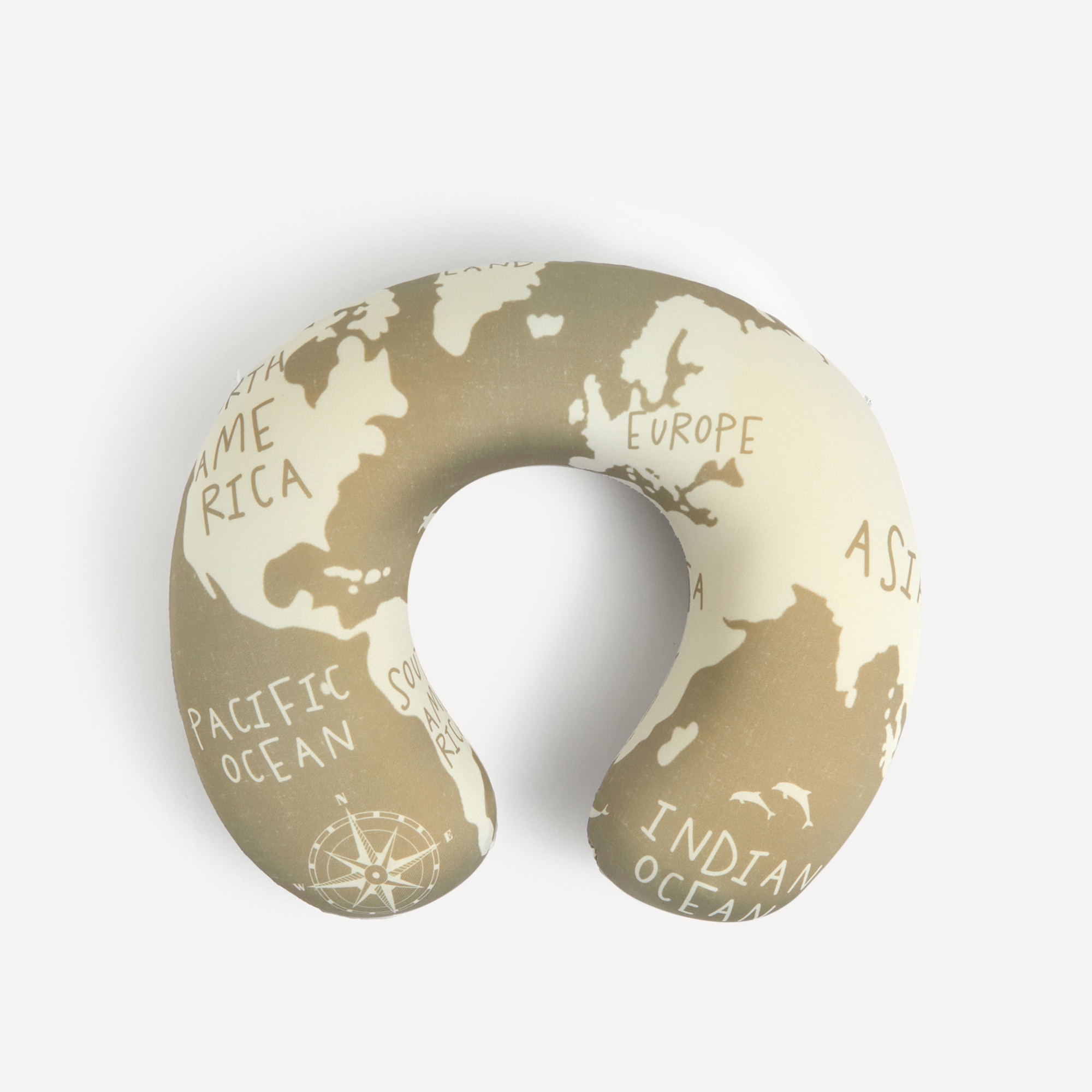 Imagen 0 de Collarín de viaje viscoelástica Mapa Basics El Corte Inglés