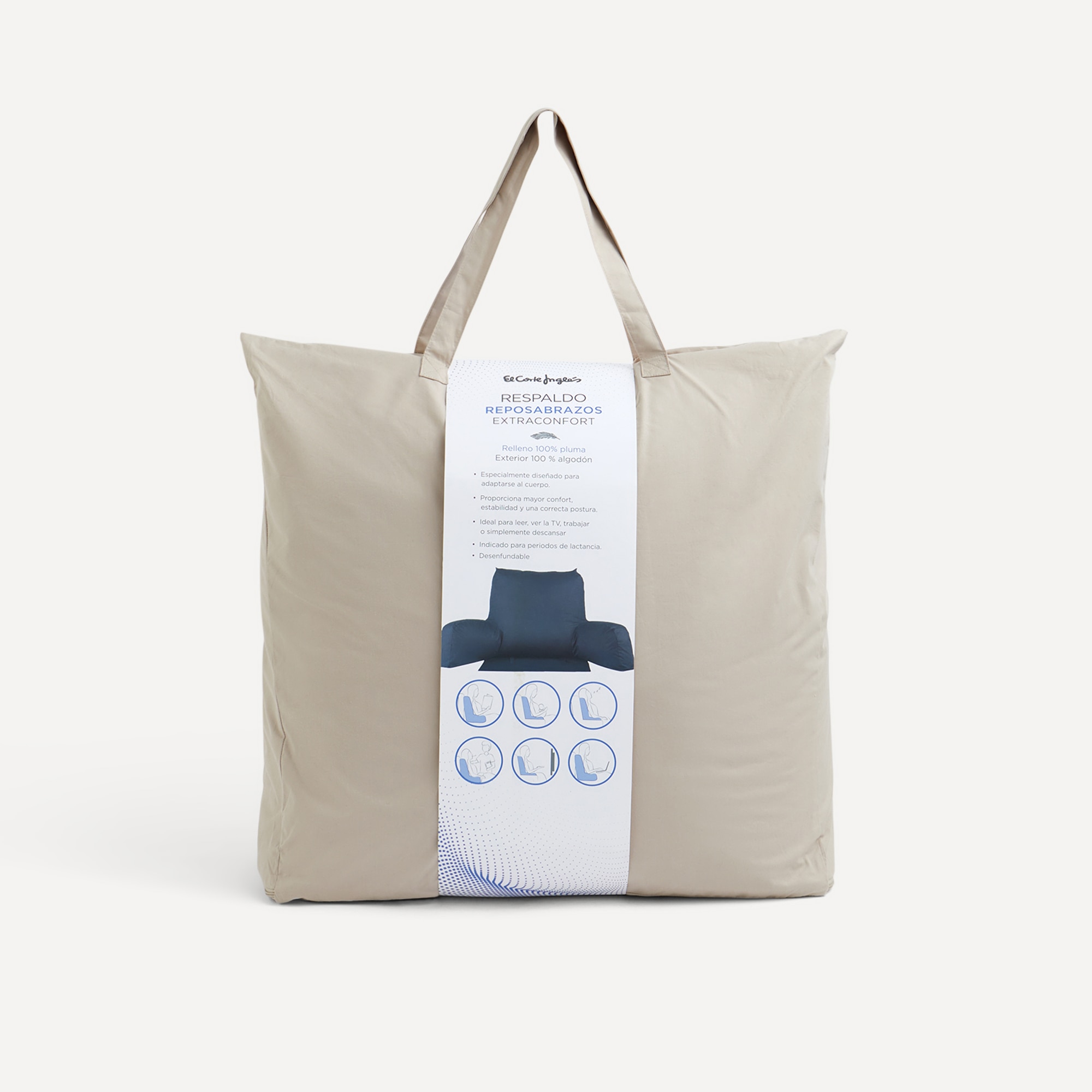 Encosto de Penas Comfort Bege-4