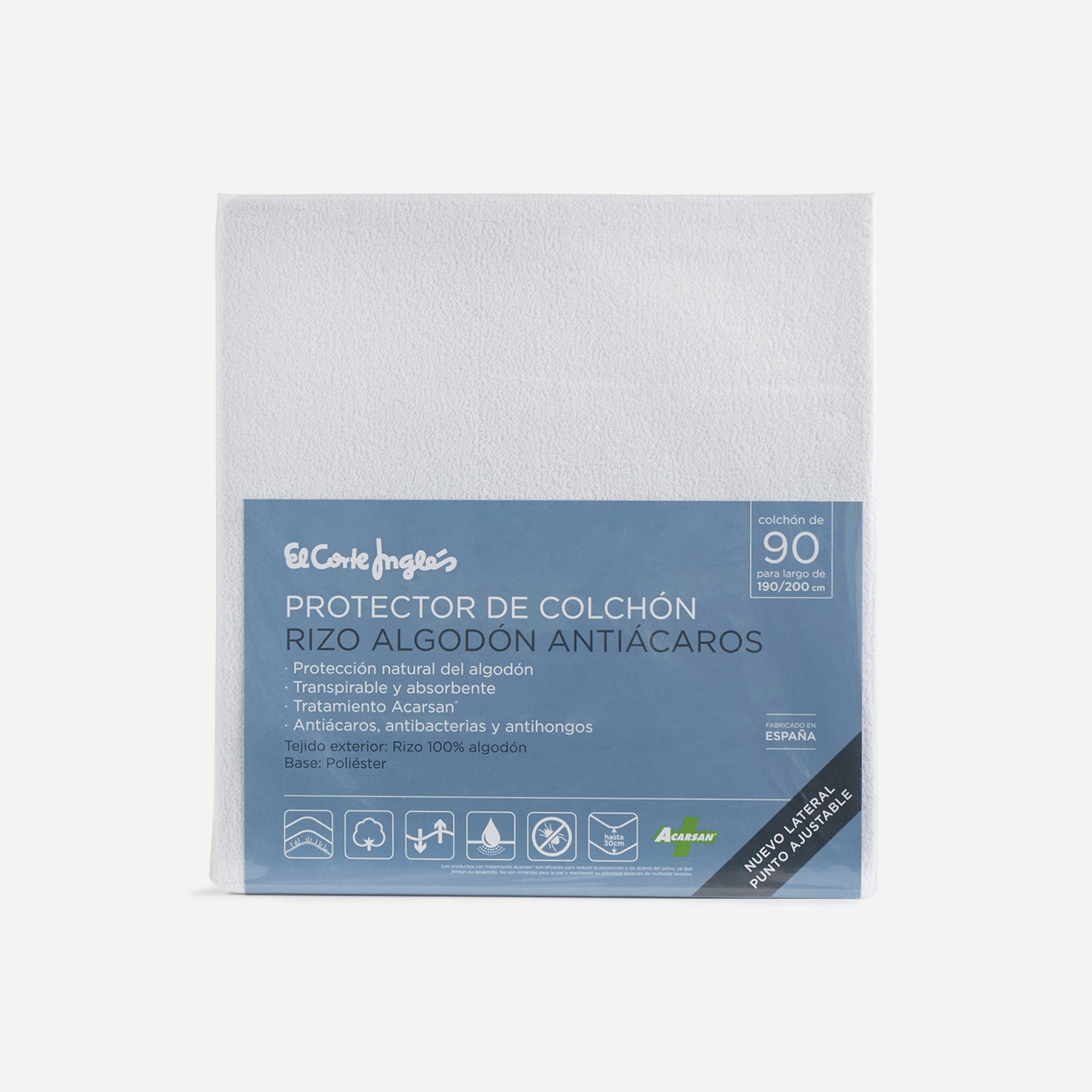 Protetor de Colchão Tecido Turco Antiácaros Branco-4