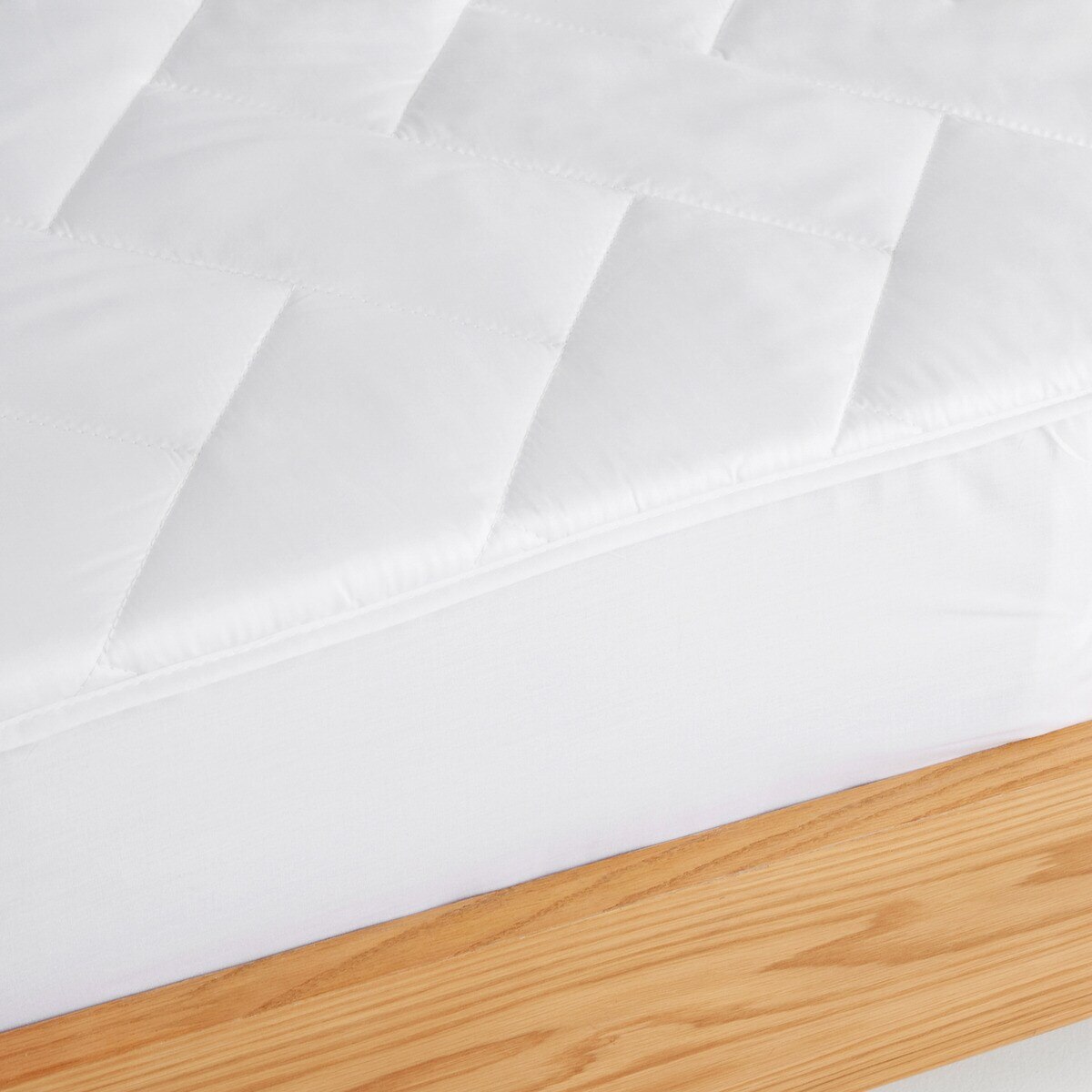 Protetor Acolchoado de Colchão Tencel Extra-Suave Antiácaros Branco-2