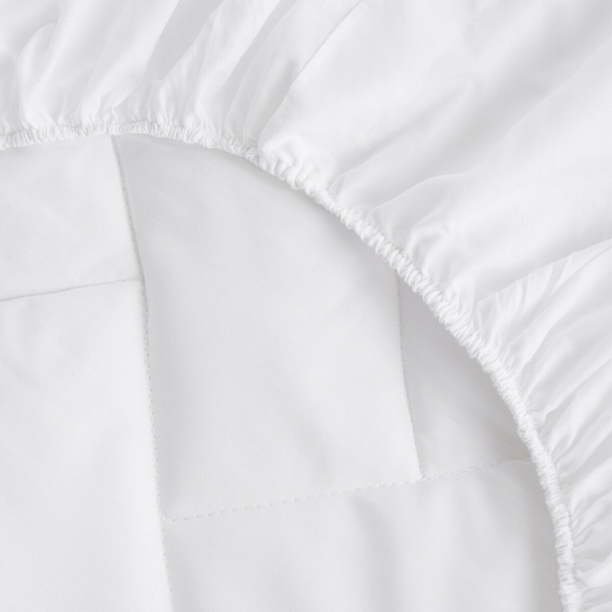 Protetor Acolchoado de Colchão Tencel Extra-Suave Antiácaros Branco-3