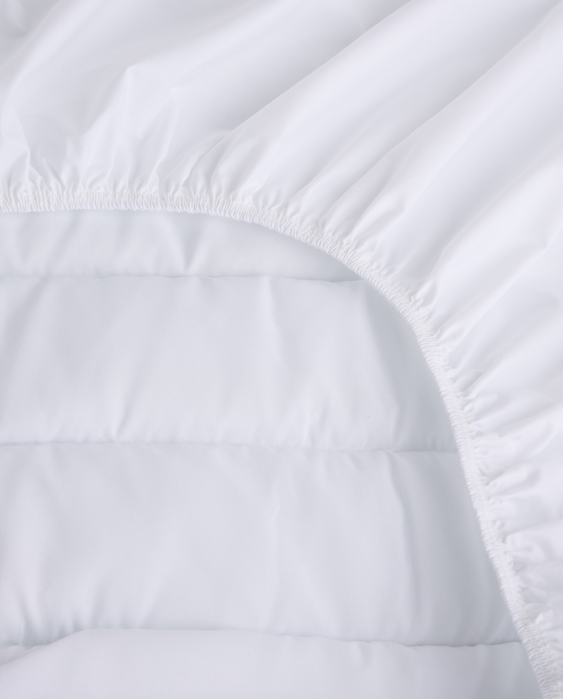 Protector de colchón acolchado Antialérgenos - Blanco Cama 105 x 190 cm Blanco-2