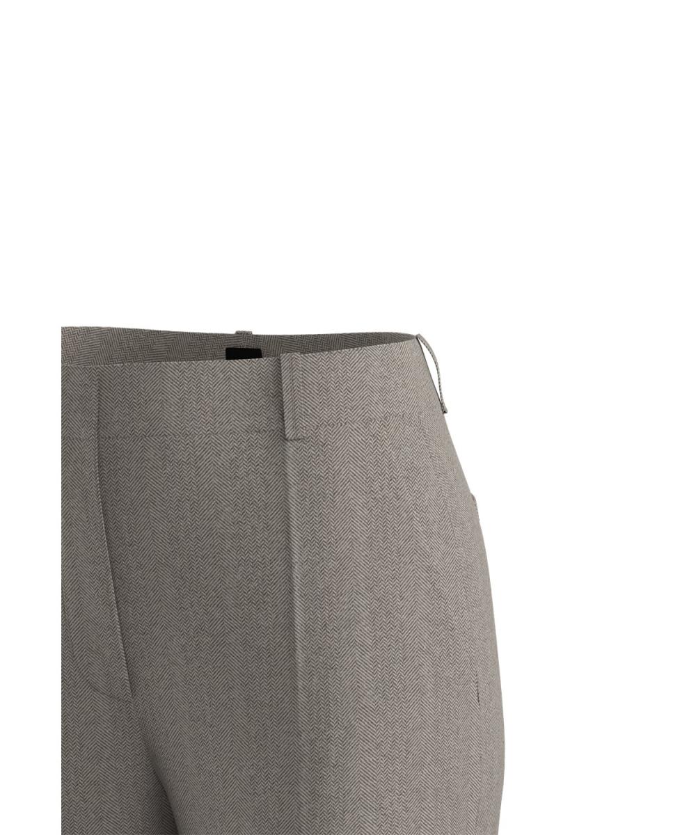Pantalón de mujer corte moderno - Boss - Gris Gris-4
