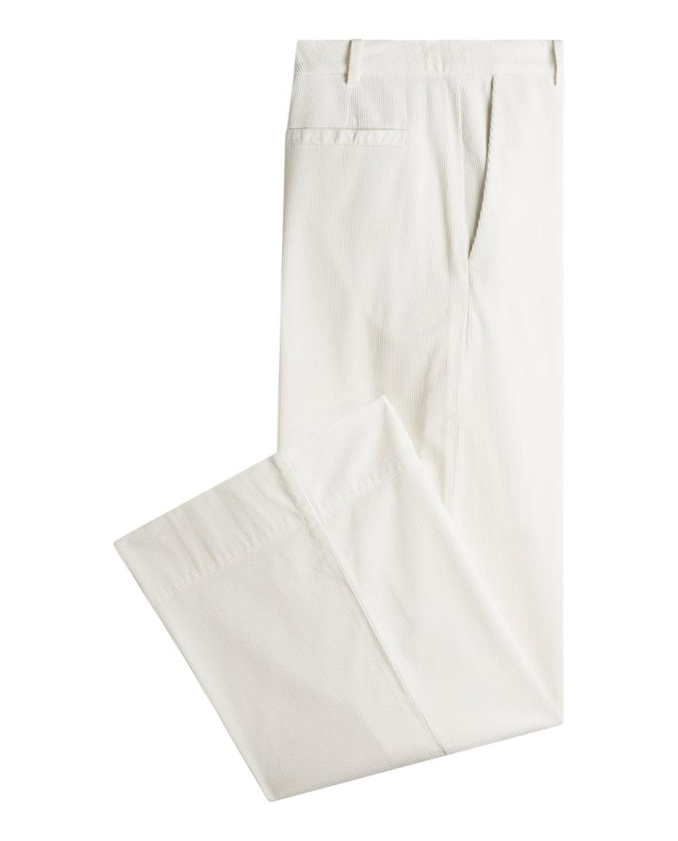 Pantalón de mujer de algodón - Boss - Blanco Blanco-2